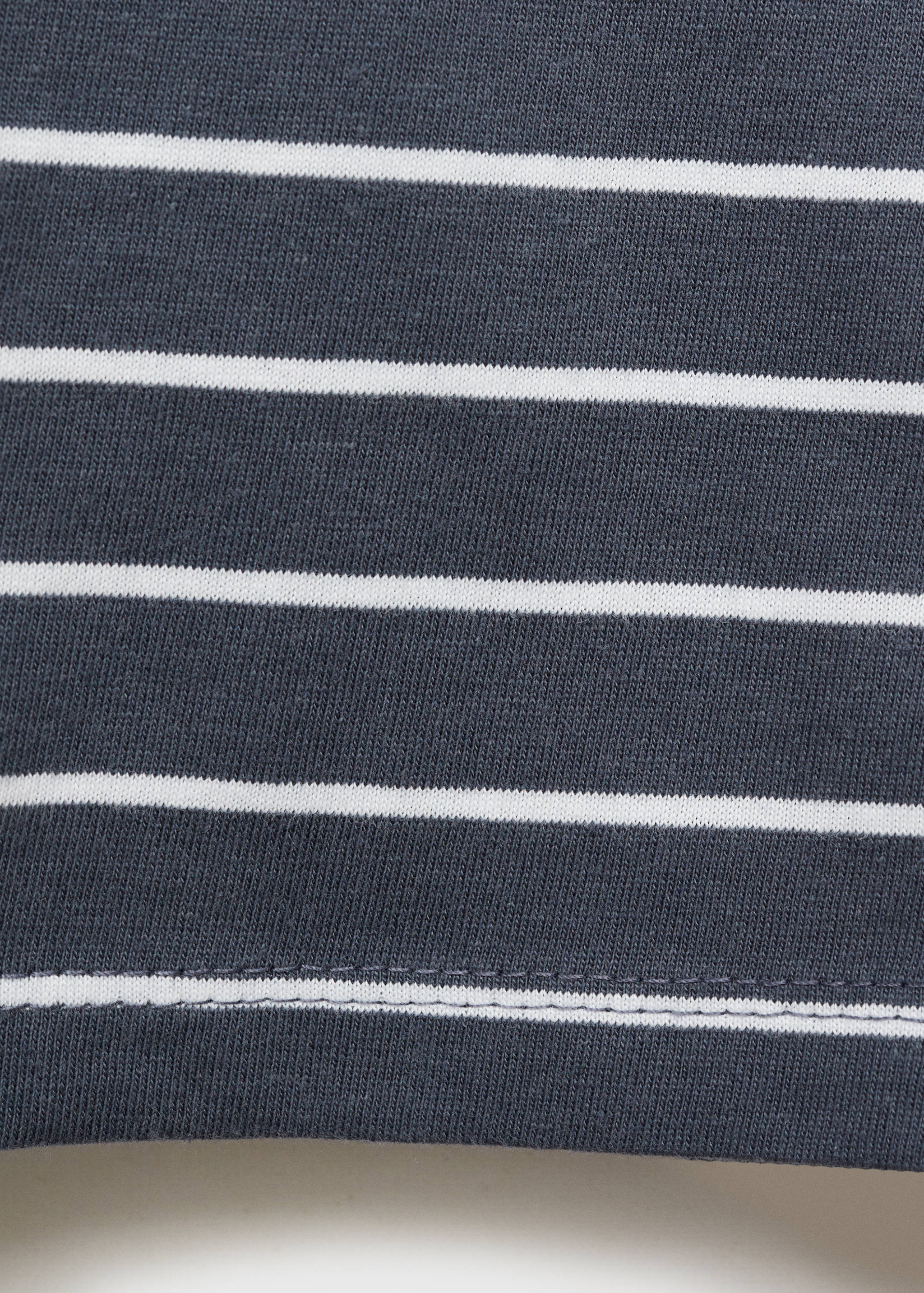 Striped cotton T-shirt - Details of the article 0