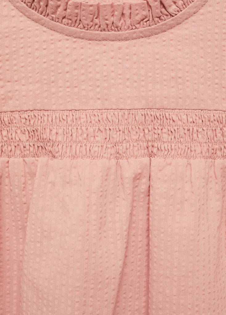 Textured cotton blouse — Pastel Pink
