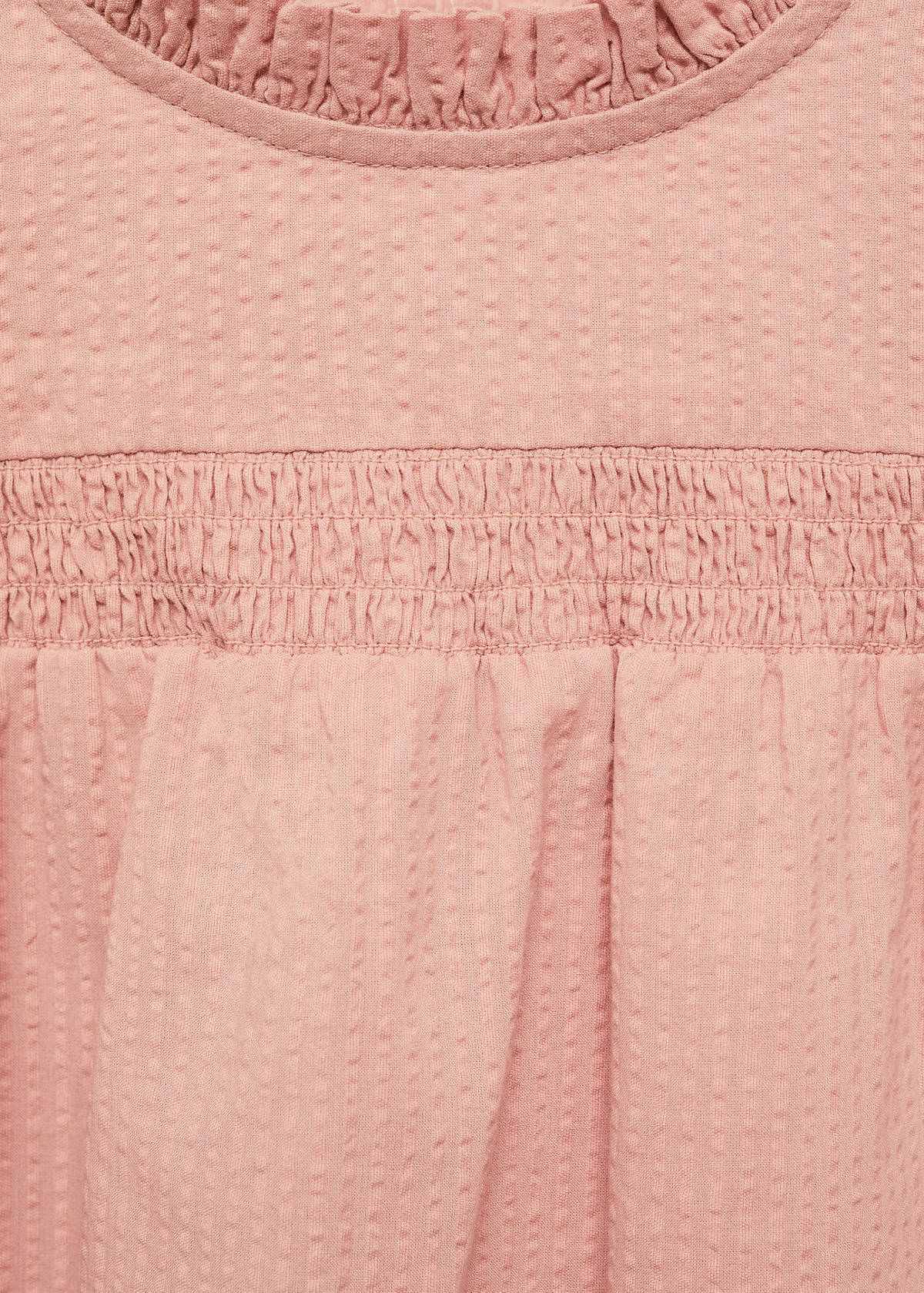 Textured cotton blouse — Pastel Pink