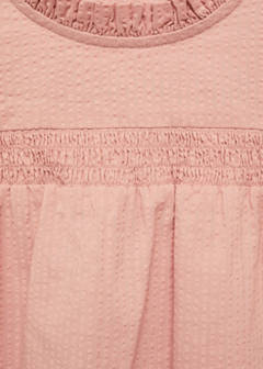 Textured cotton blouse — Pastel Pink 4