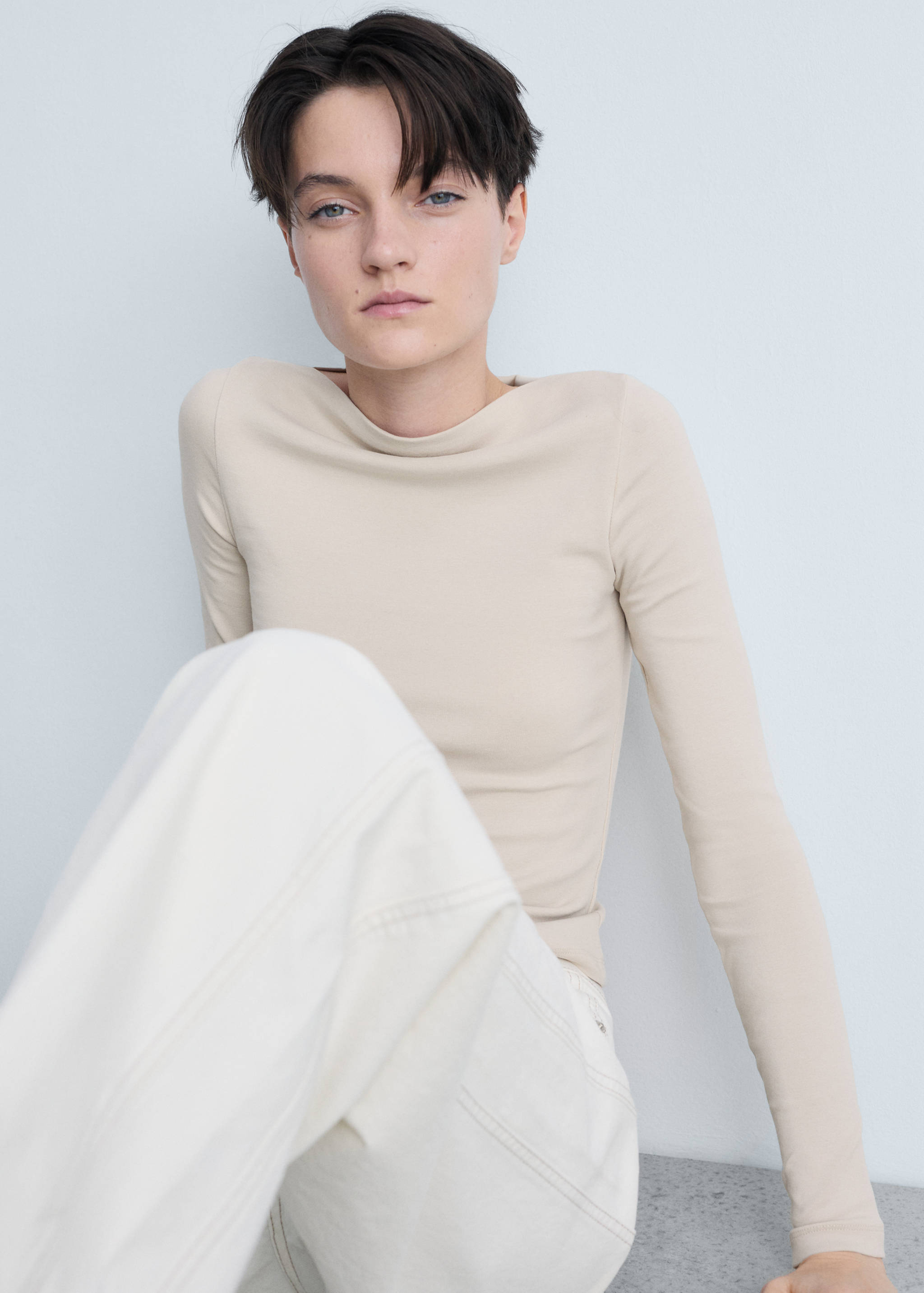 T-shirt col bateau coton - Détail de l'article 2