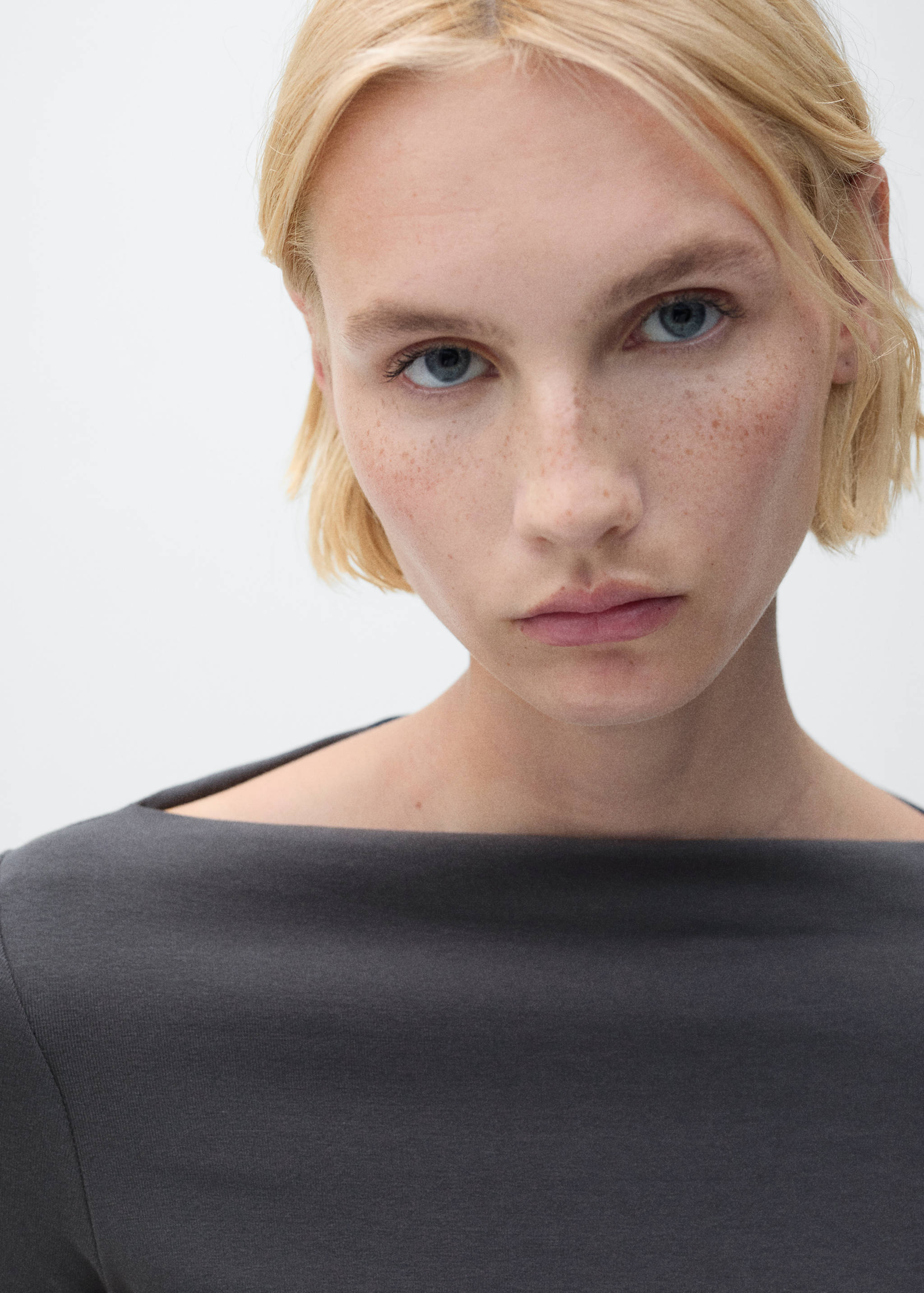 T-shirt col bateau coton - Détail de l'article 1