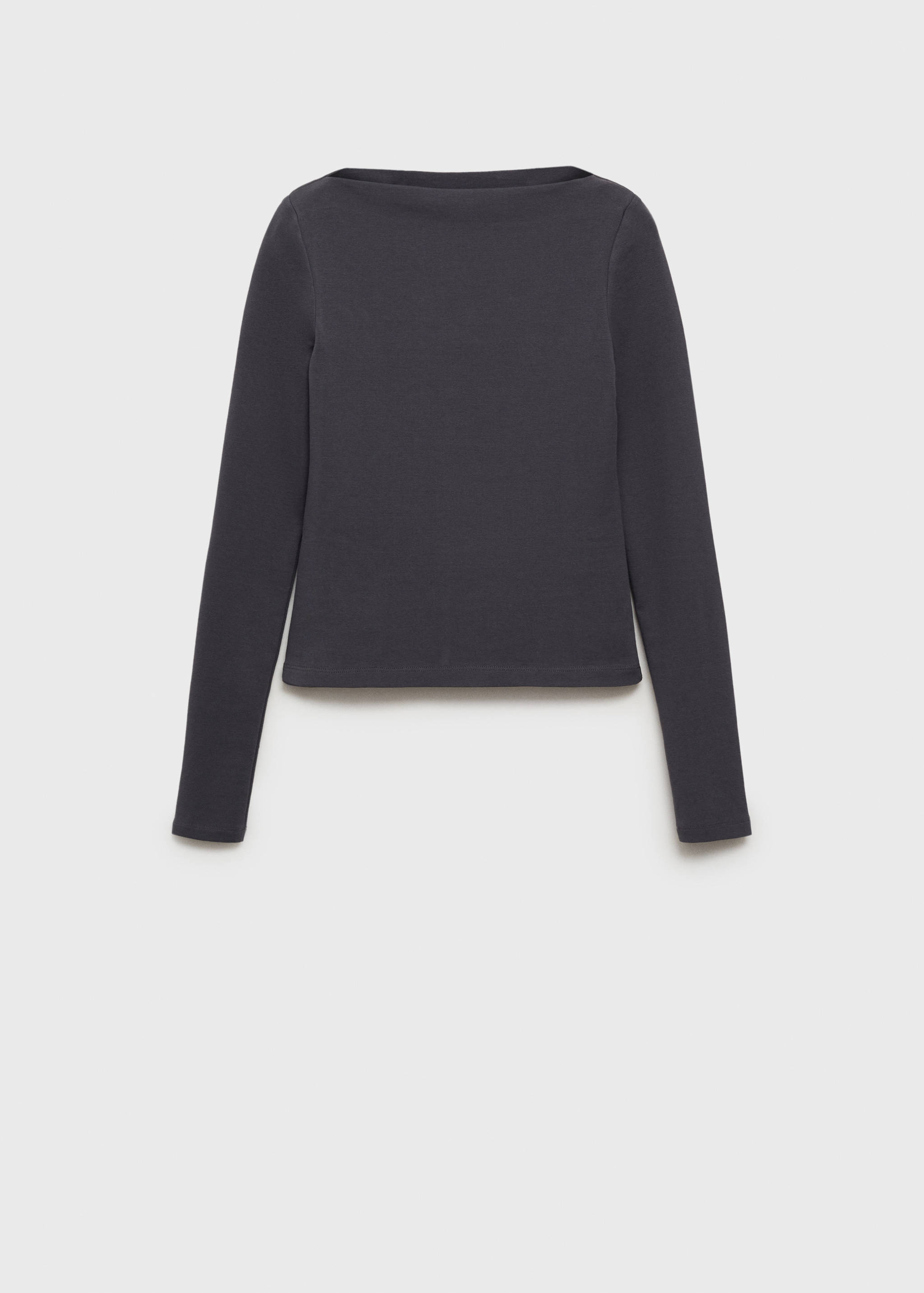 Cotton boat neck t-shirt - Article without model