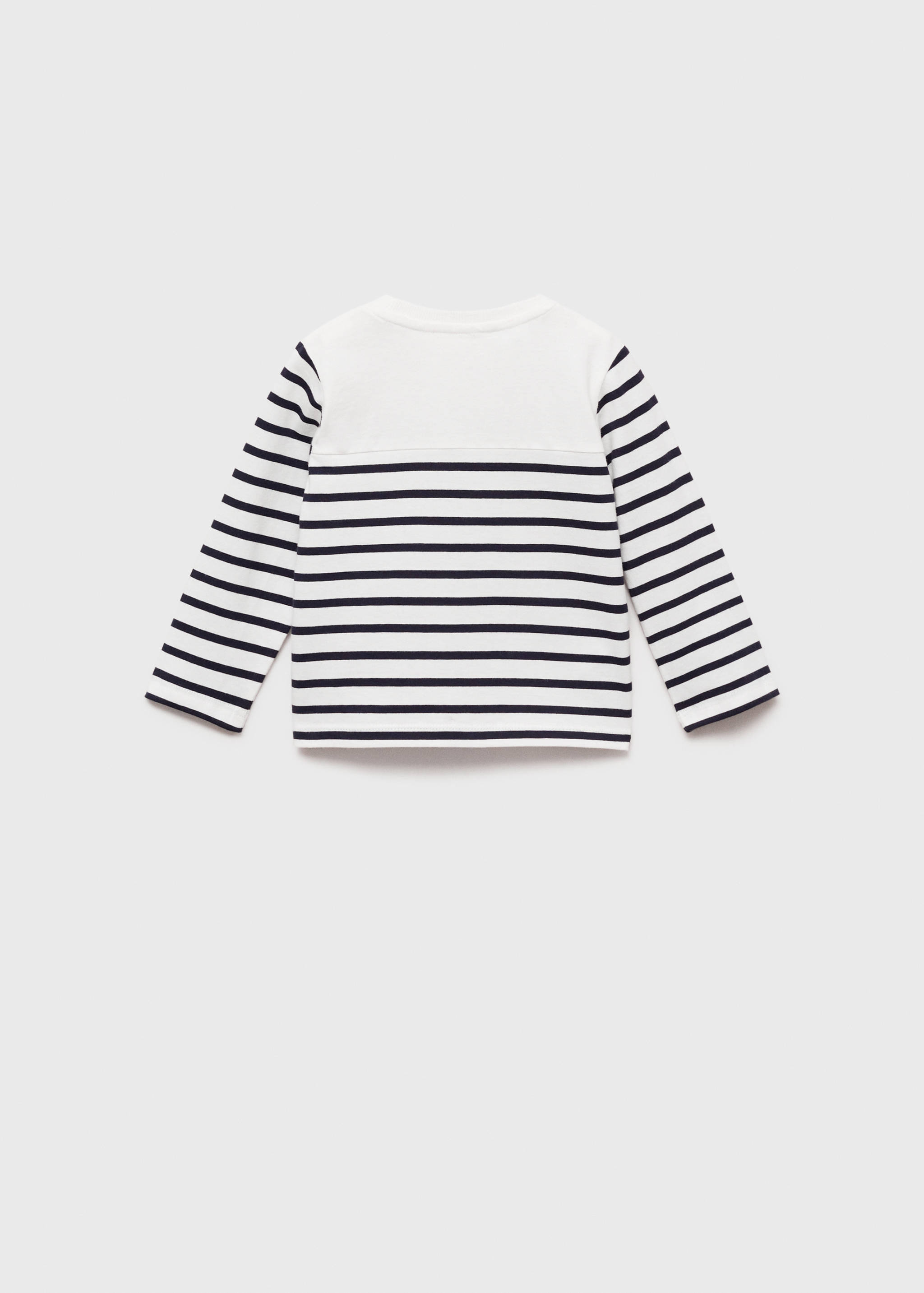 Striped long sleeves t-shirt - Reverse of the article