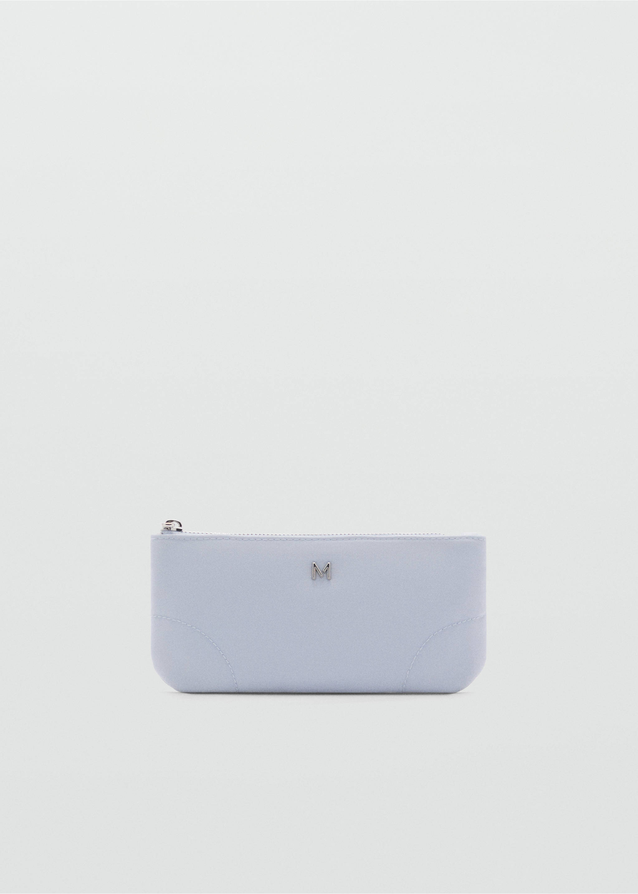 Zipped nylon cosmetics bag - Article without model, Sky Blue. Ref: 87043286-00.