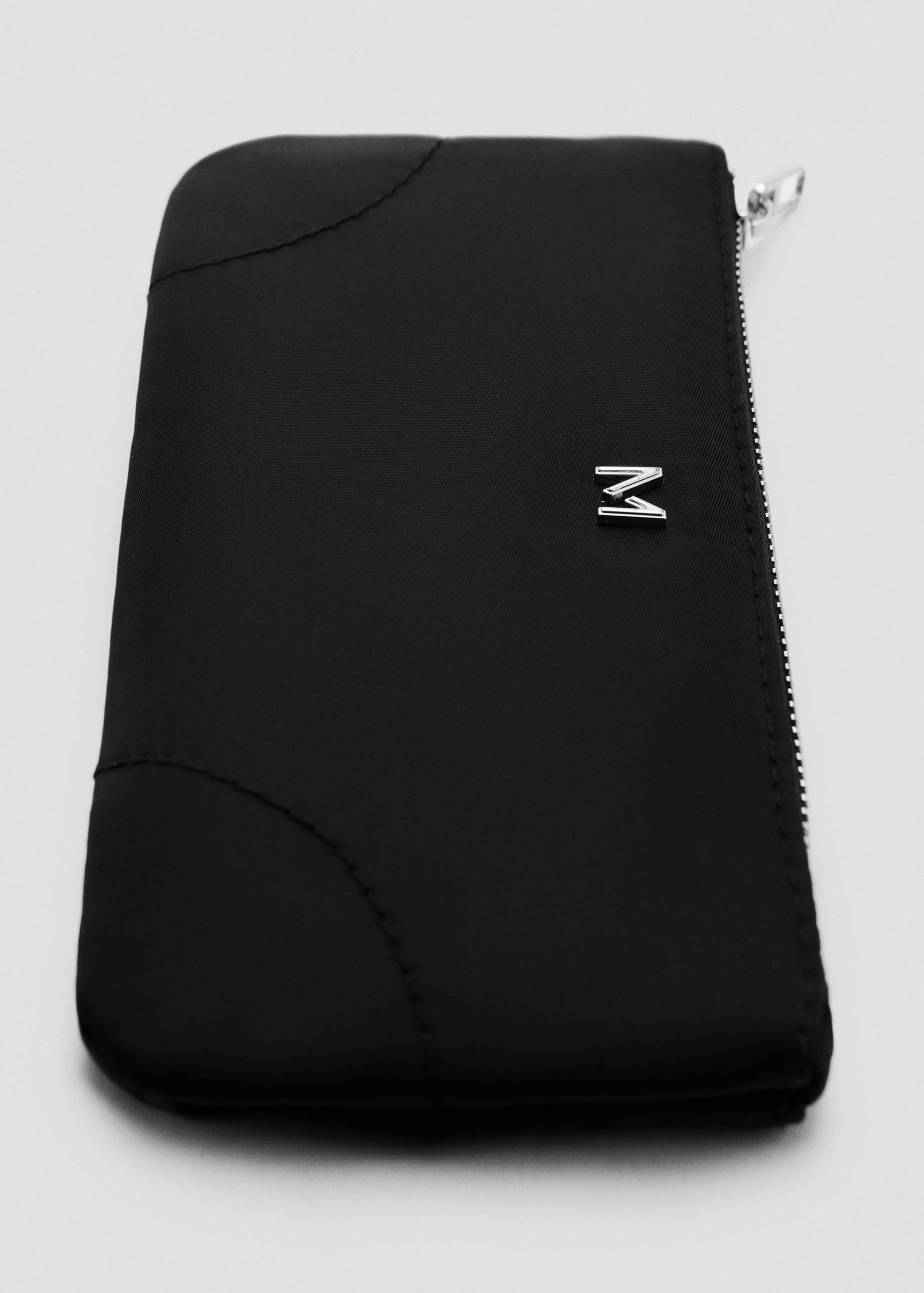 Zipped nylon cosmetics bag - Medium plane