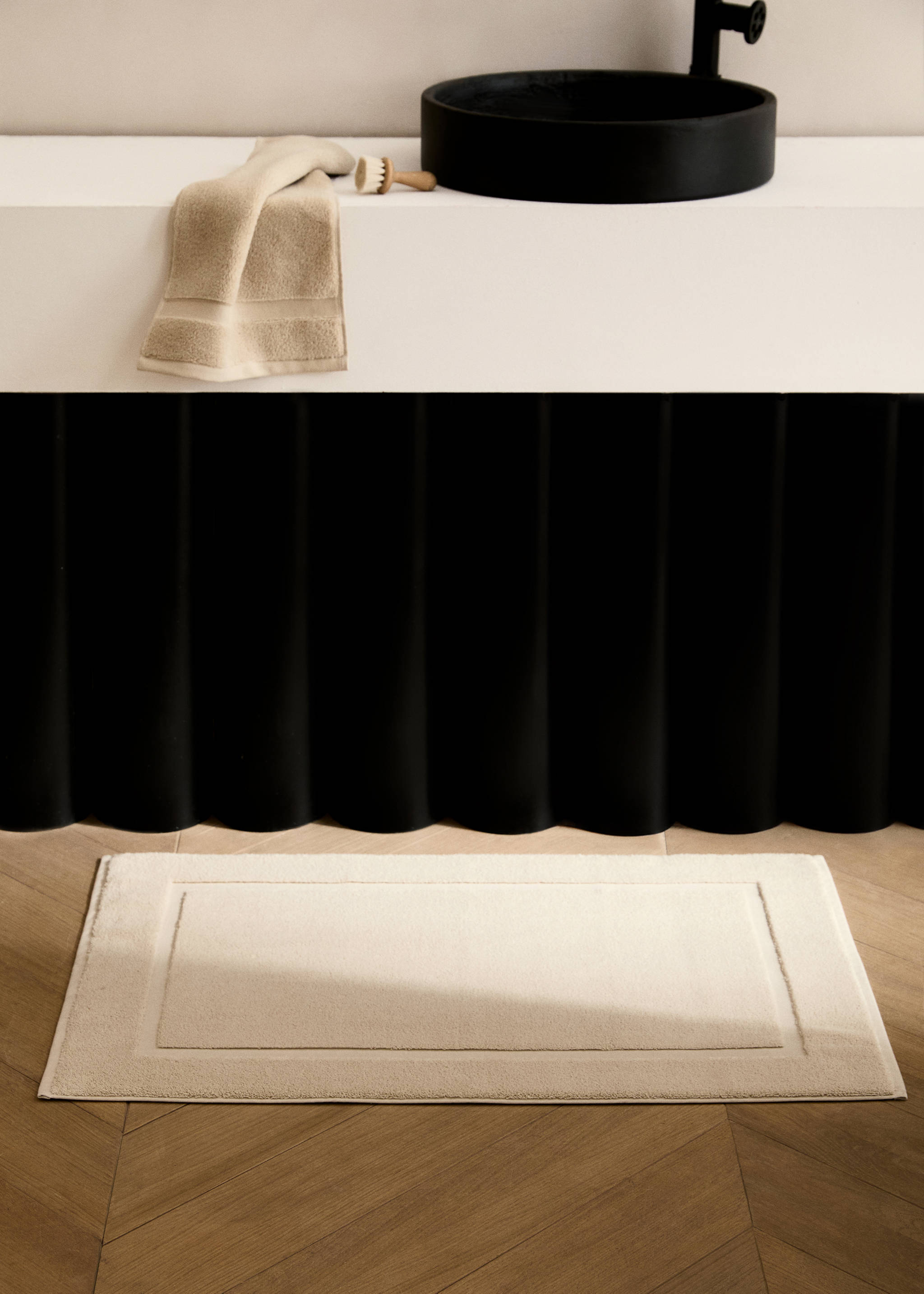 Soft cotton bath mat - General plane