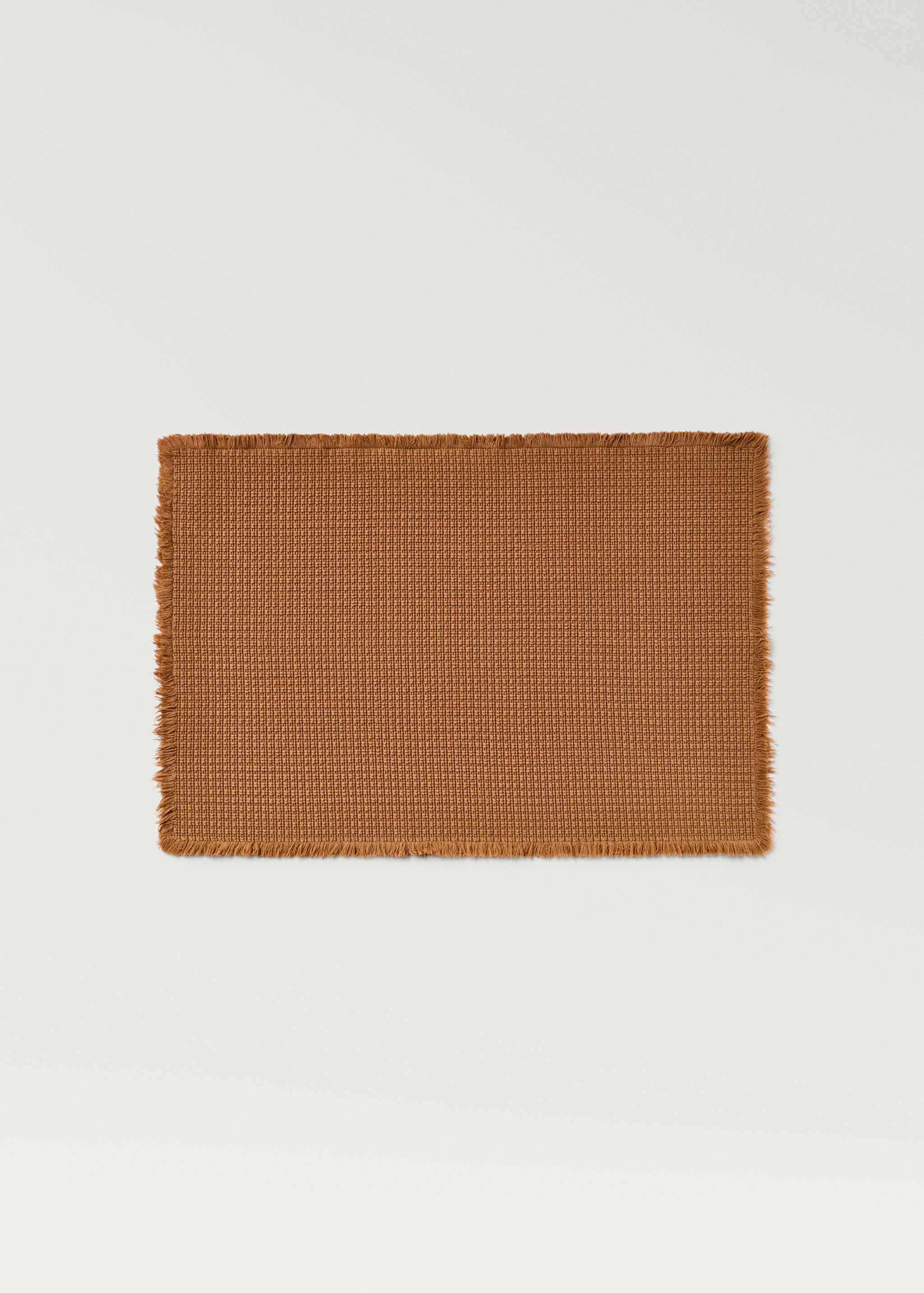 Geometric fringed bath rug - Article without model