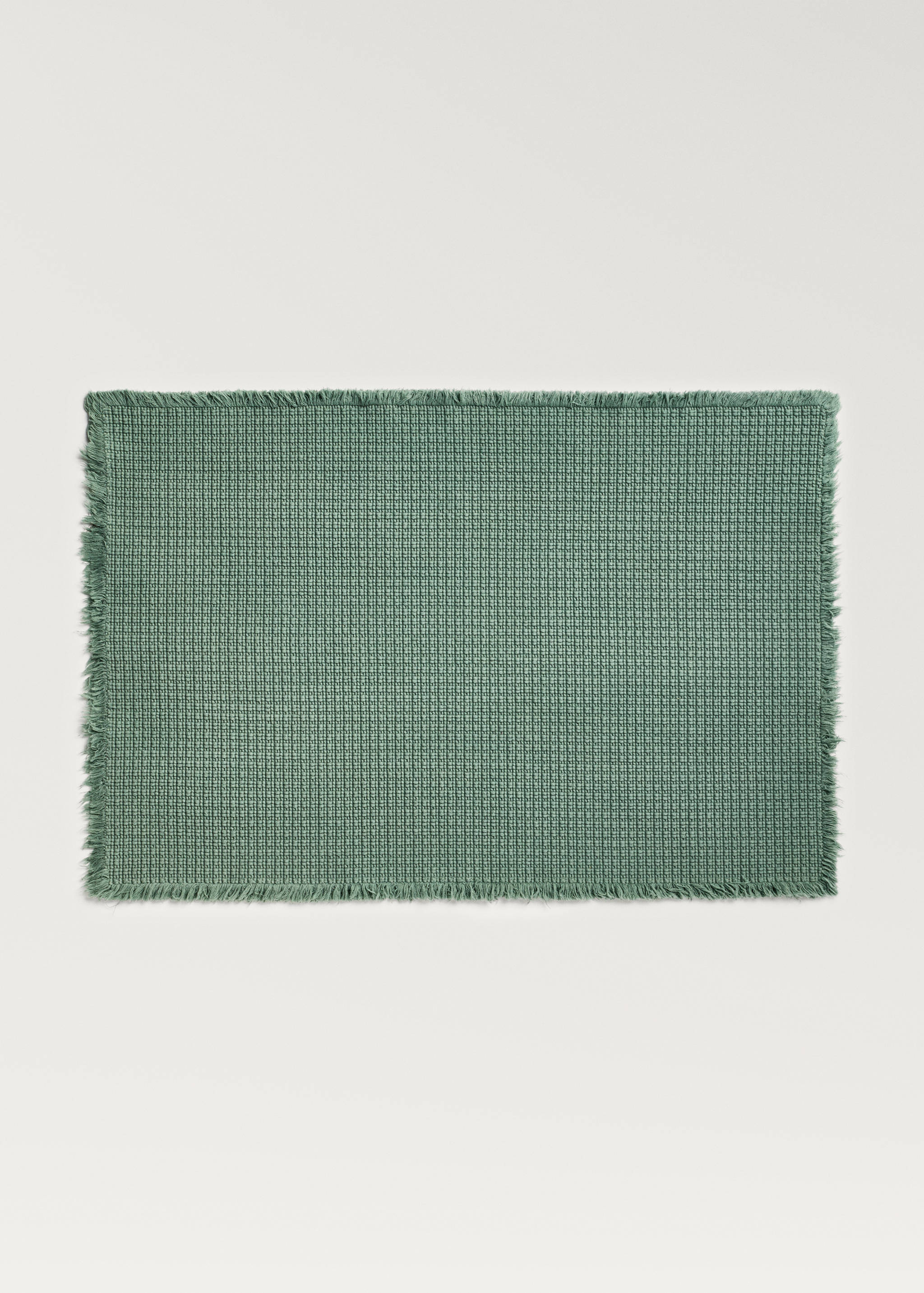 Geometric fringed bath rug - Article without model