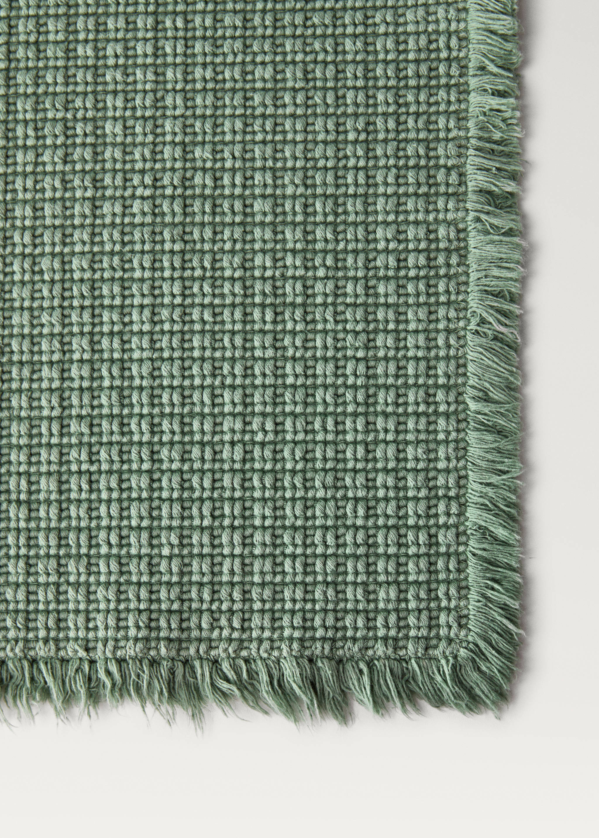 Geometric fringed bath rug - Details of the article 1