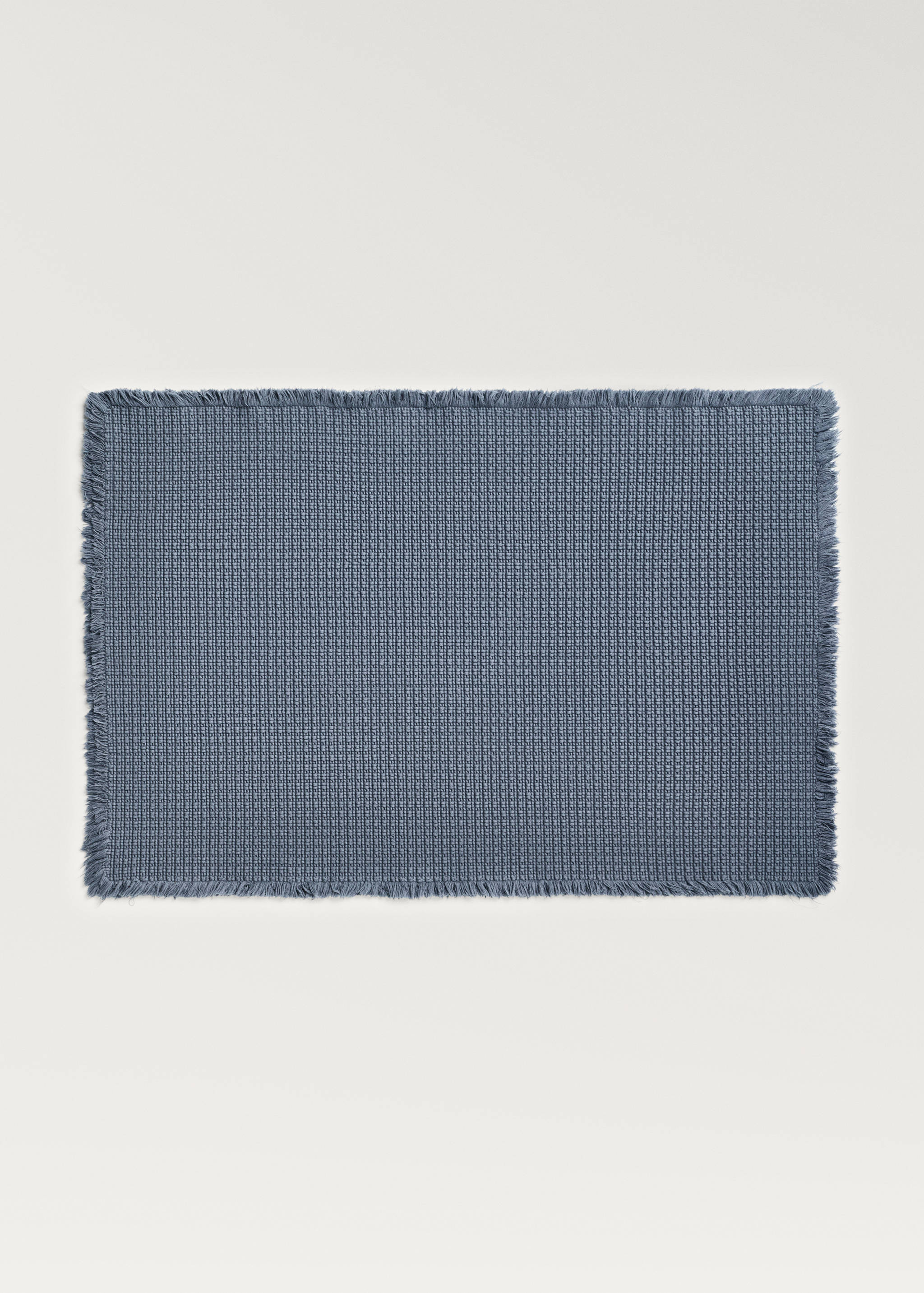 Geometric fringed bath rug - Article without model