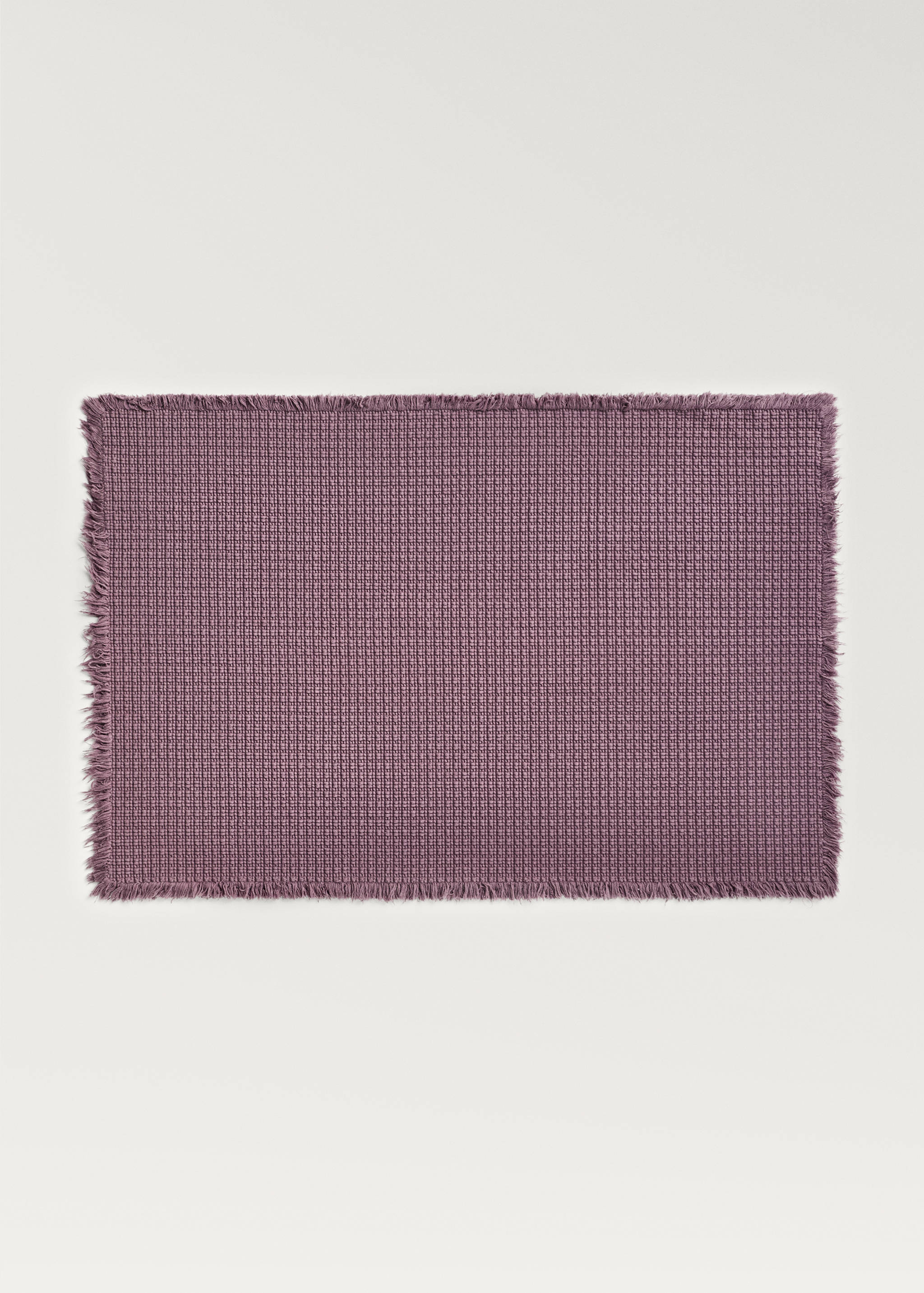 Geometric fringed bath rug - Article without model