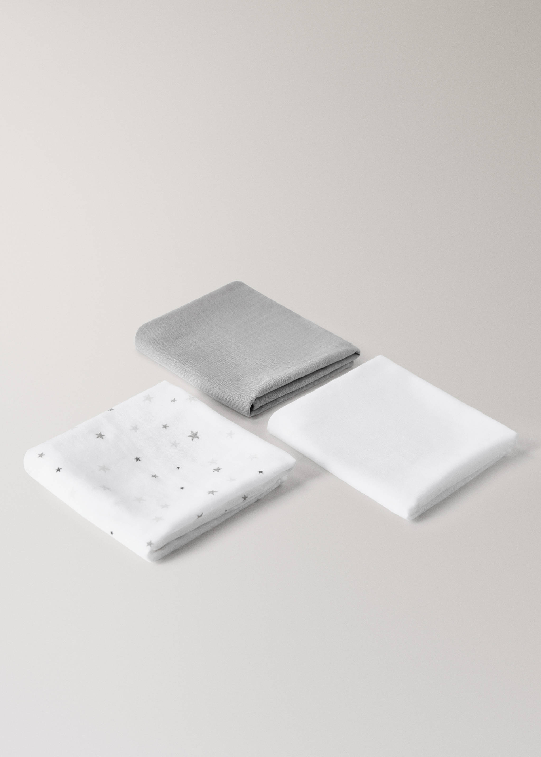 Set museline pentru copii din bumbac - Detaliu al articolului 1