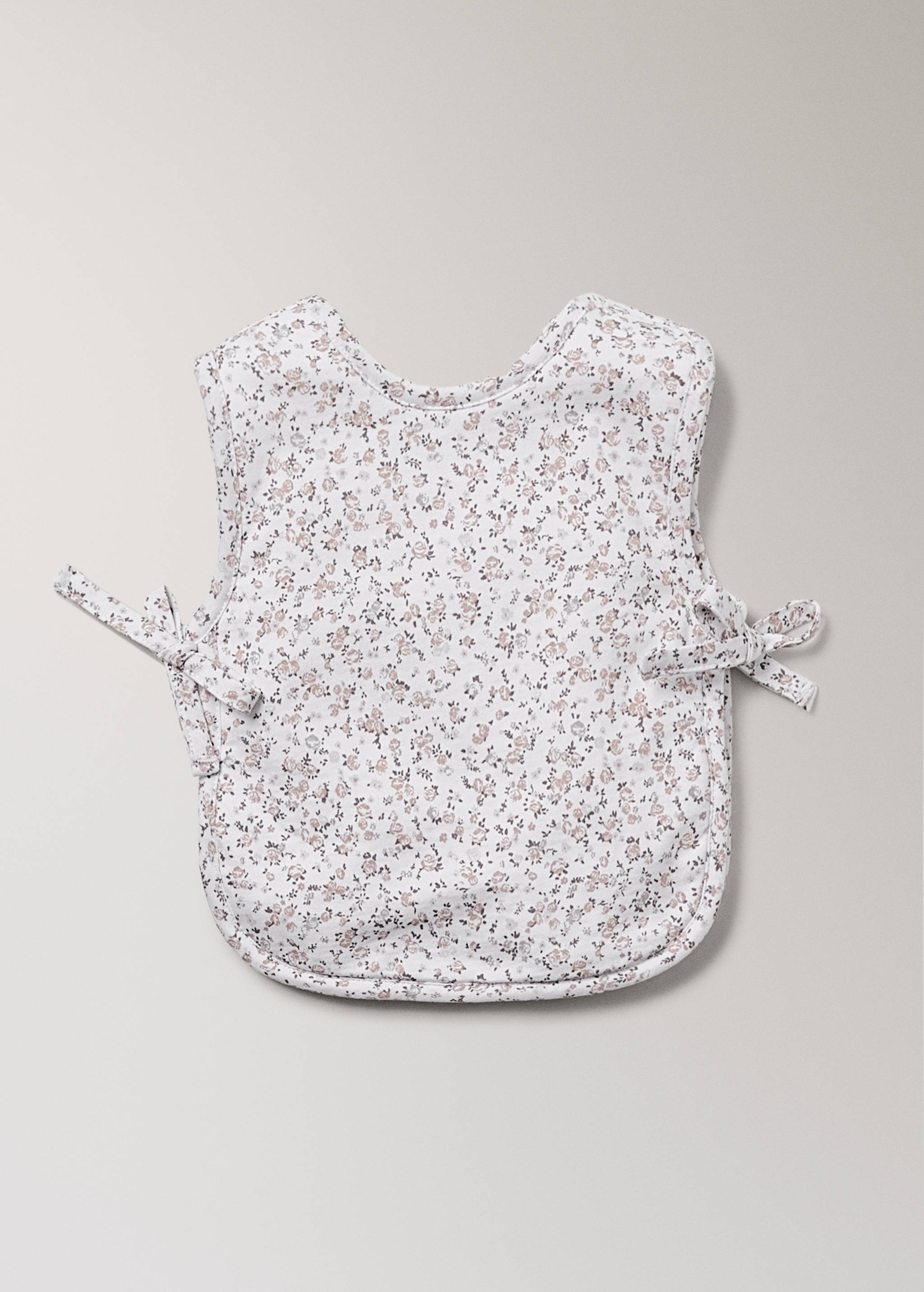 Bib with mini-flower print - Article without model