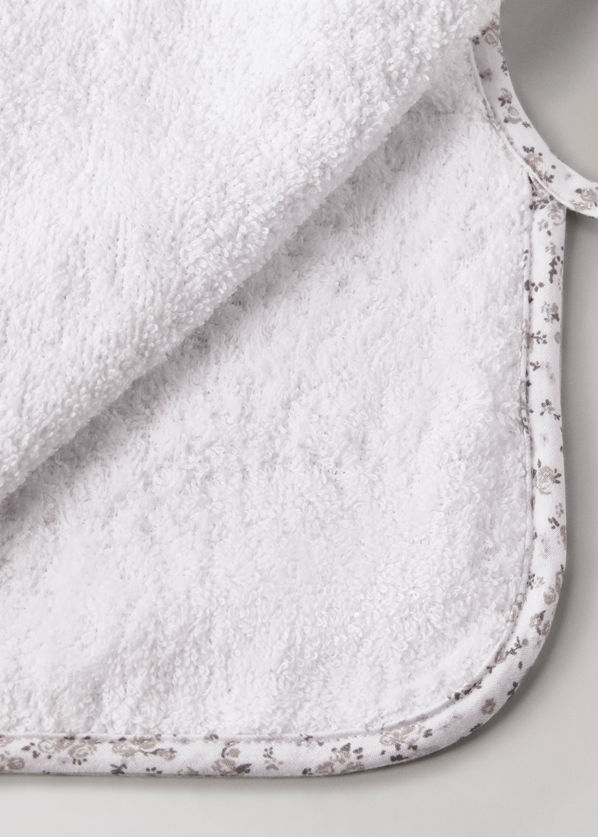 Bib with mini-flower print - Details of the article 2