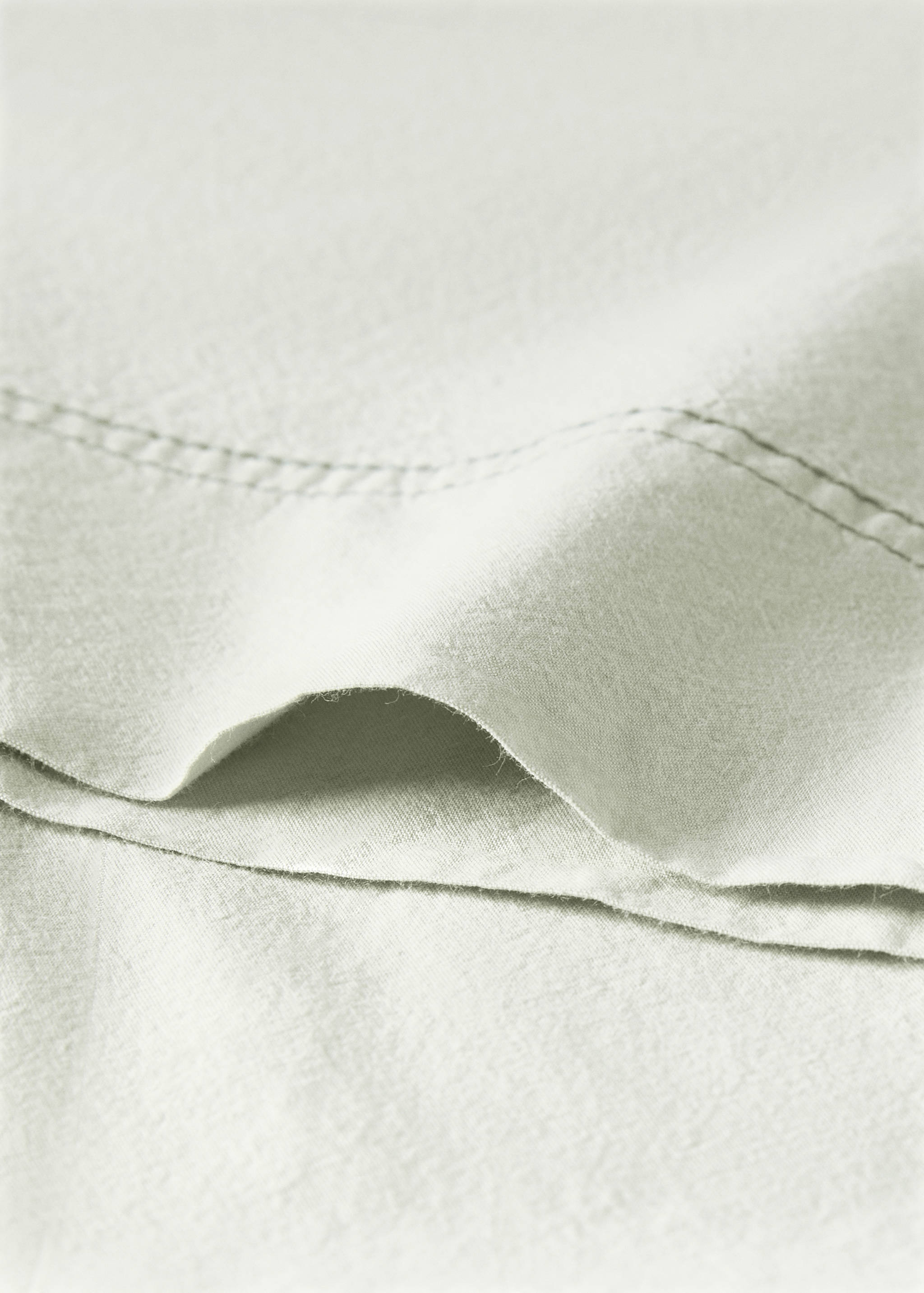 Taie d’oreiller enfant coton lavé double surpiqûre 45x110 cm - Détail de l'article 2