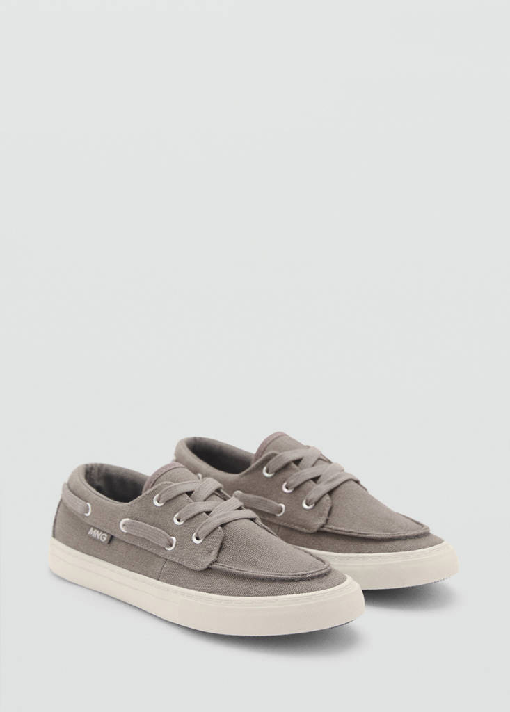 Nautical lace-up shoes — Grey