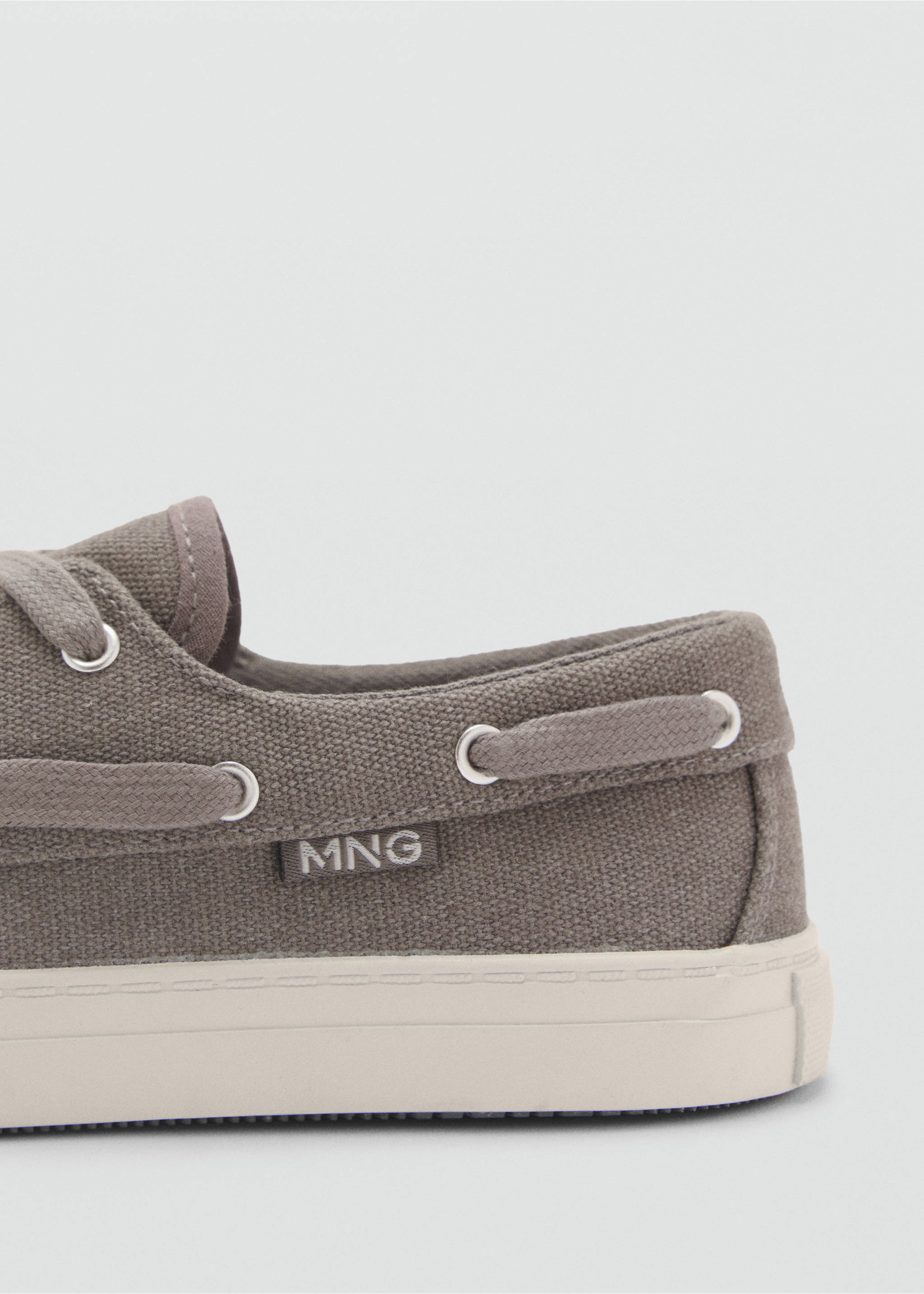 Nautical lace-up shoes - Details of the article 1, Grey. Ref: 87043639-00.