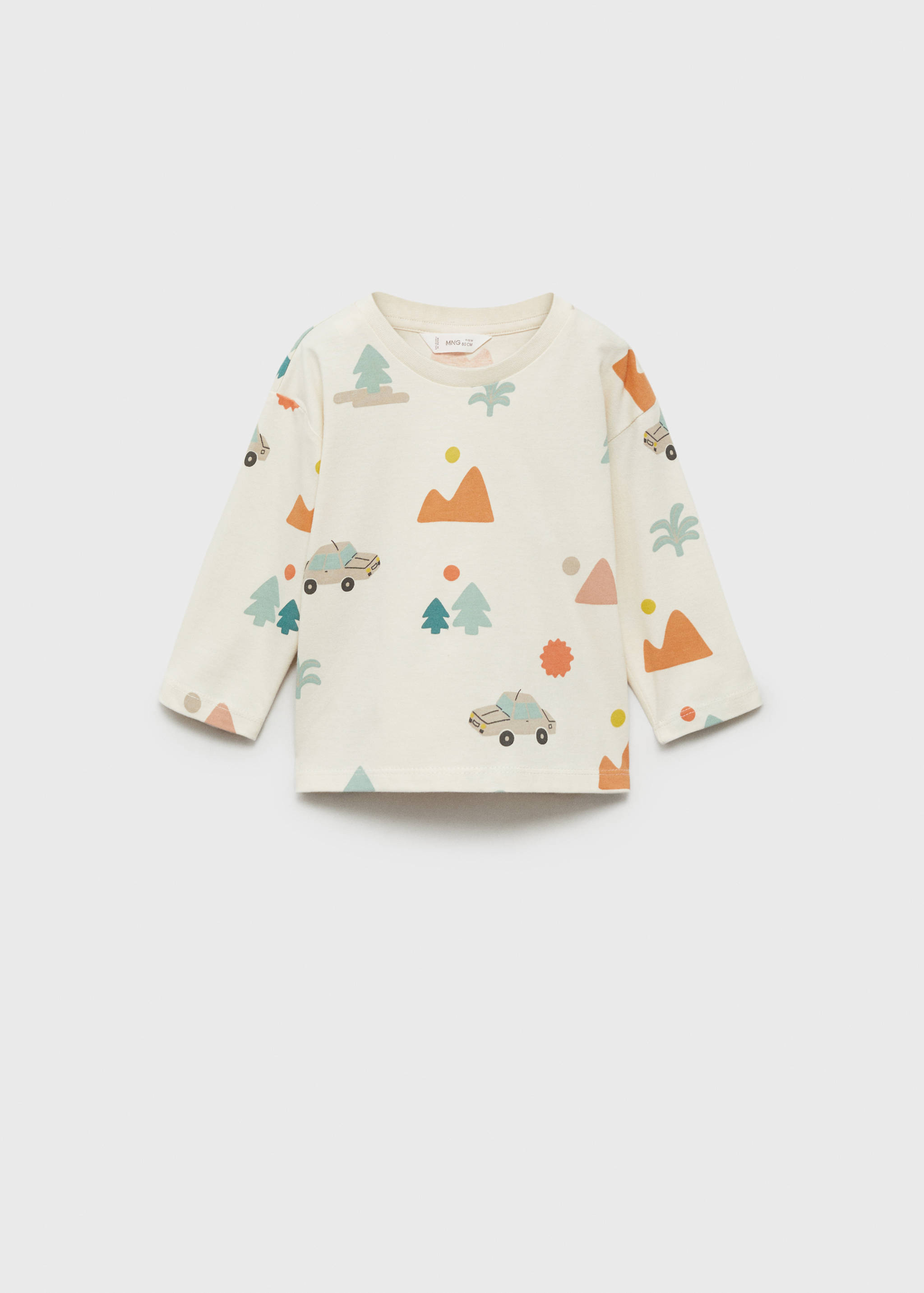 Camiseta manga larga estampada - Artículo sin modelo