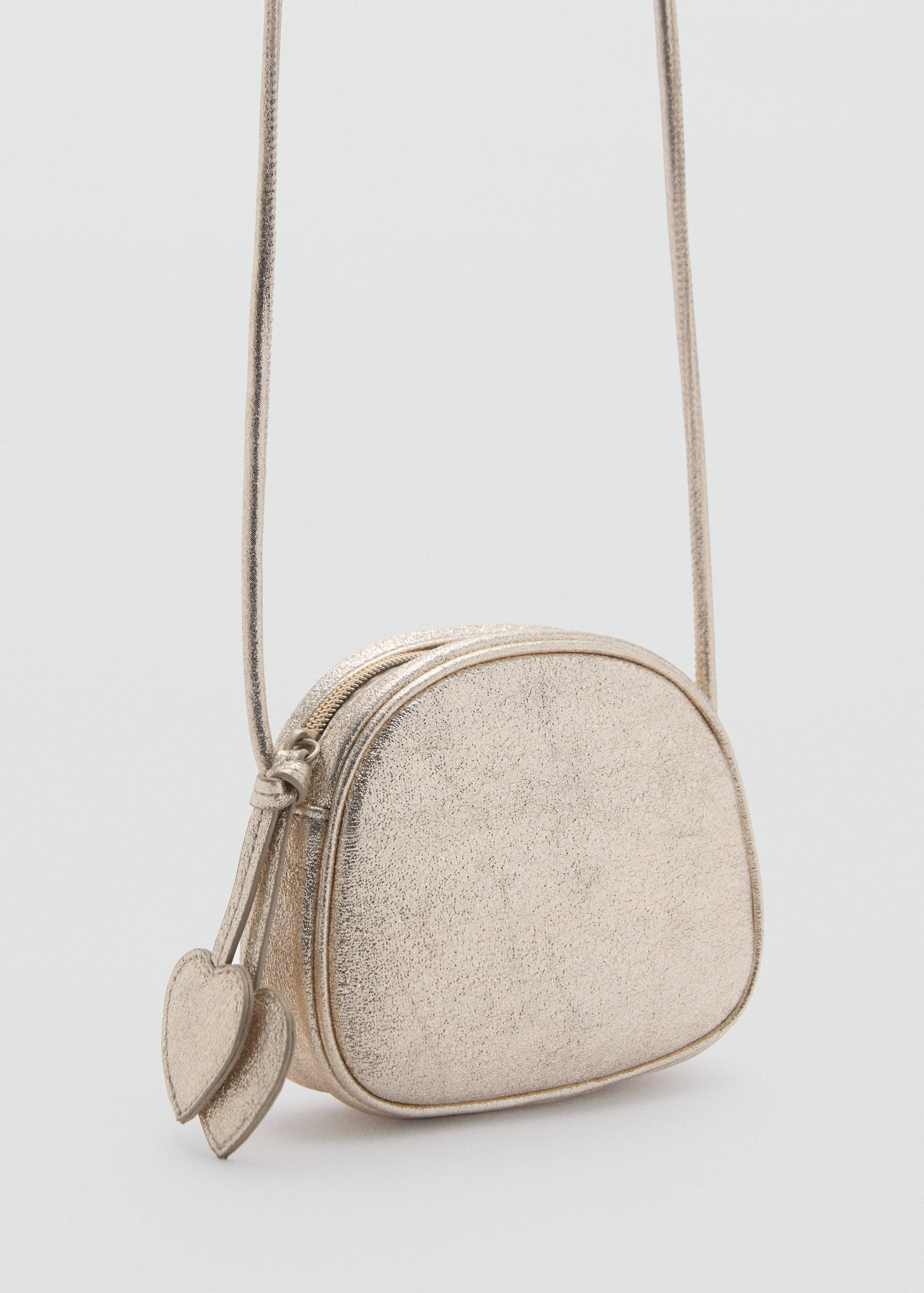 Metallic handle mini bag - Medium plane