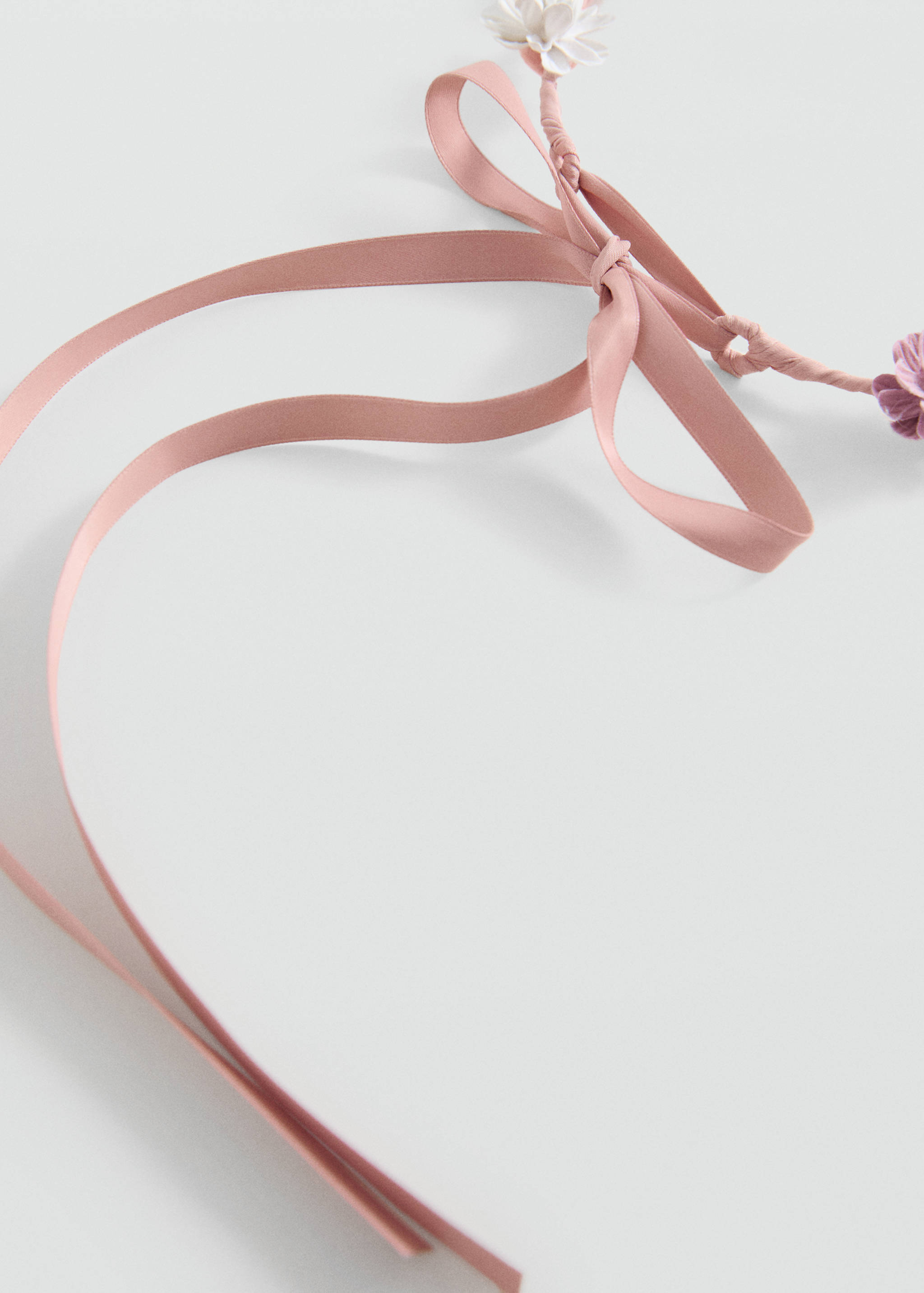 Tie closure flower hairband - Medium plane
