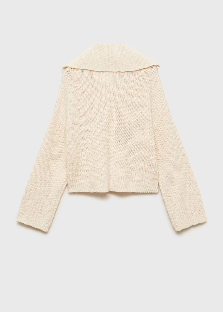 Knitted button cardigan — Sand