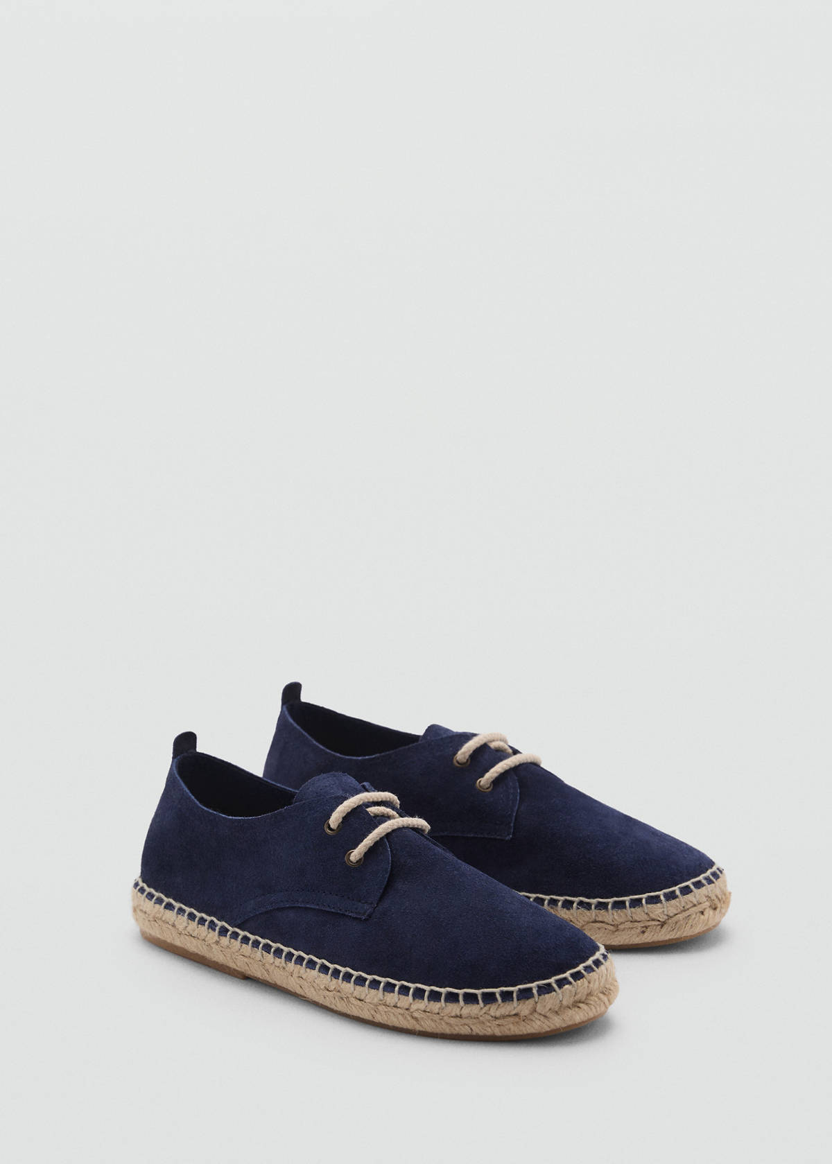 Laces suede espadrilles — Blue