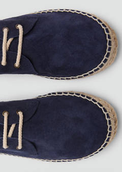 Laces suede espadrilles — Blue 3