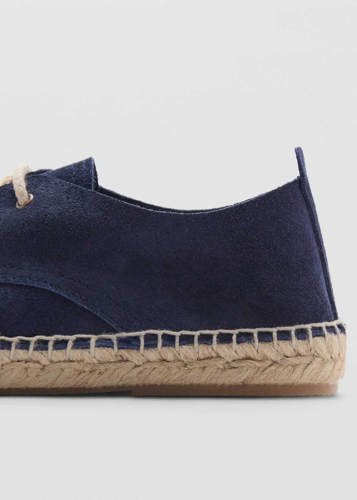 Laces suede espadrilles — Blue