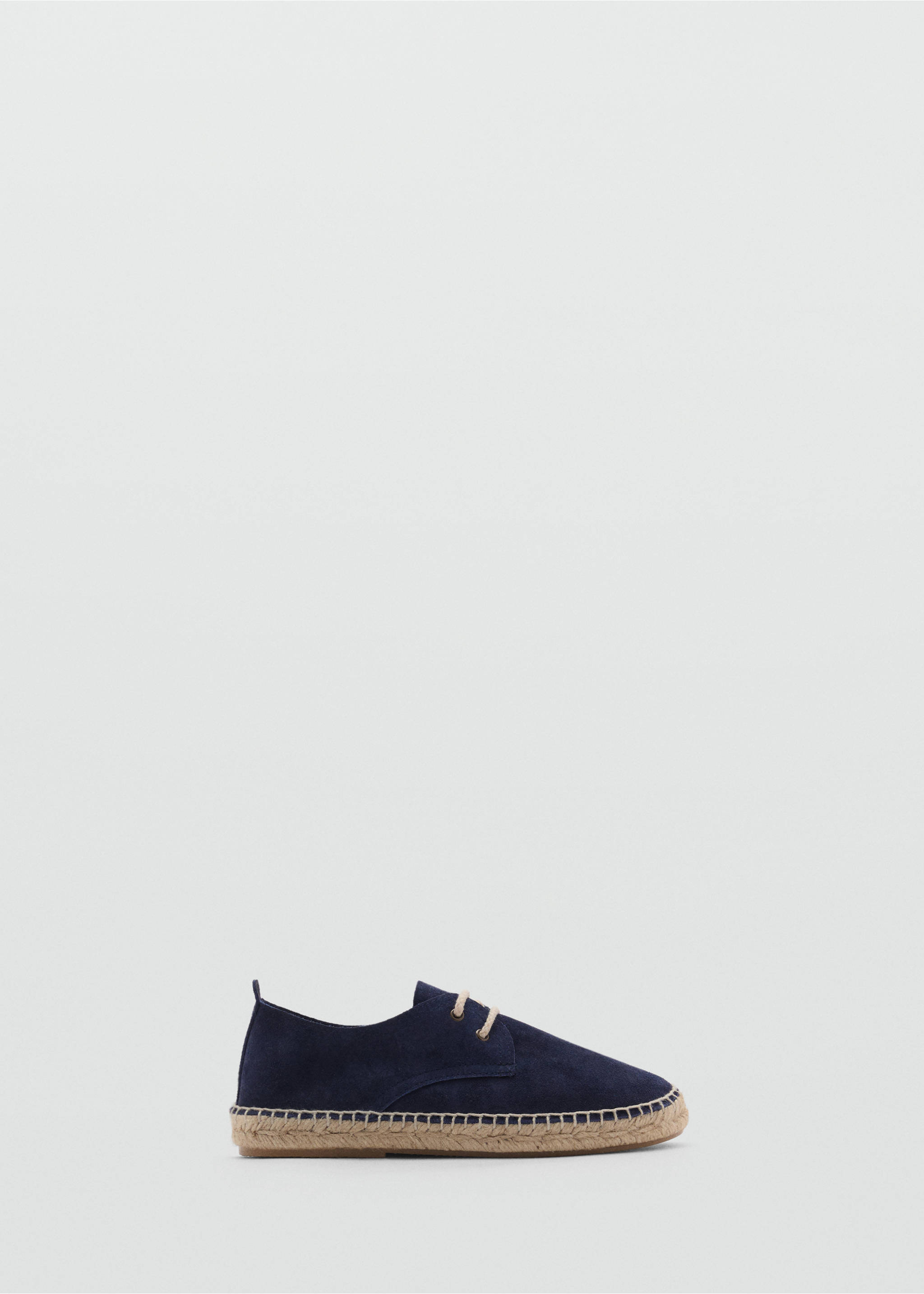 Laces suede espadrilles - Article without model, Blue. Ref: 87043654-00.