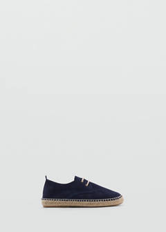 Laces suede espadrilles — Blue 1