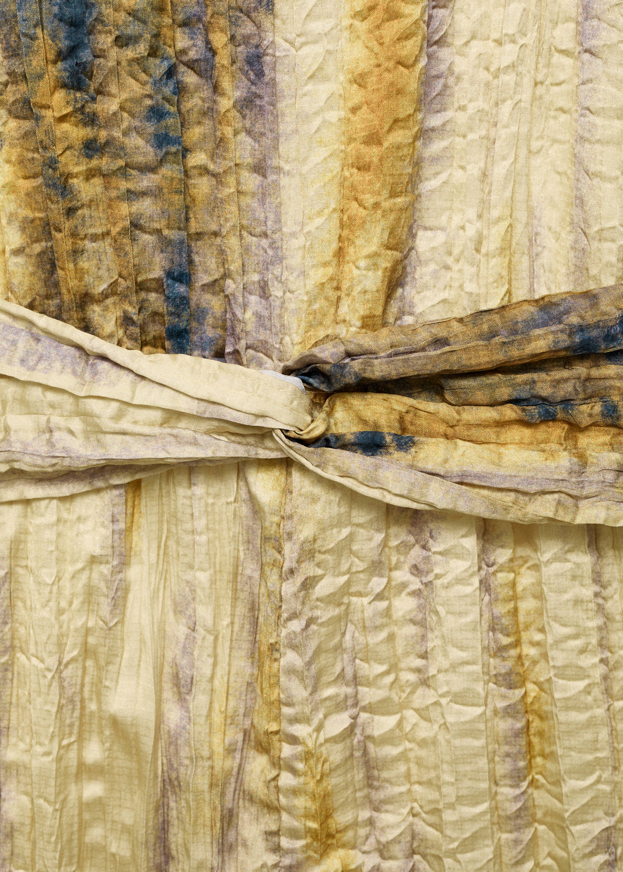 Long satin textured jumpsuit - Details of the article 8