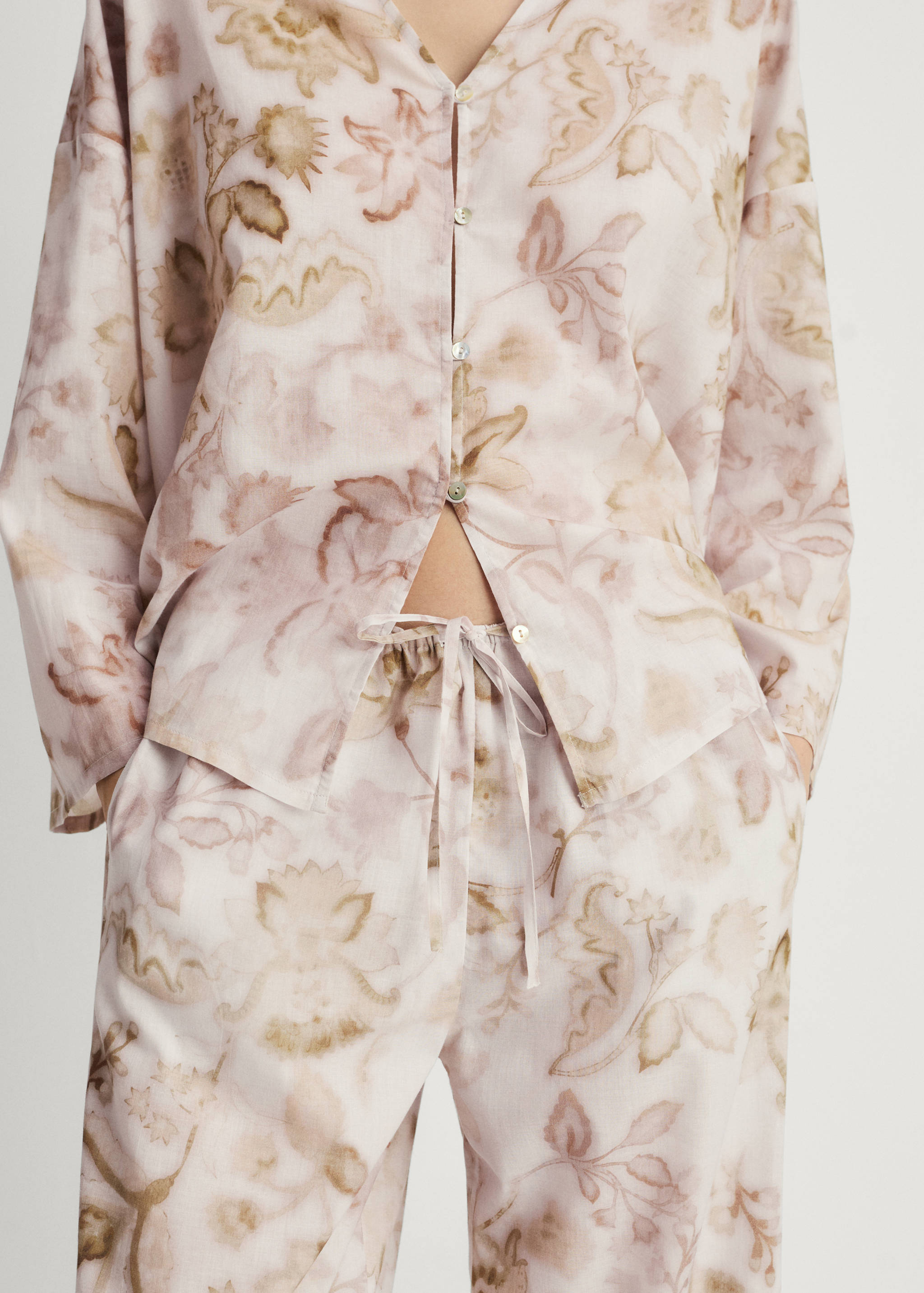 Pantalons pijama detall floral - Detall de l'article 6
