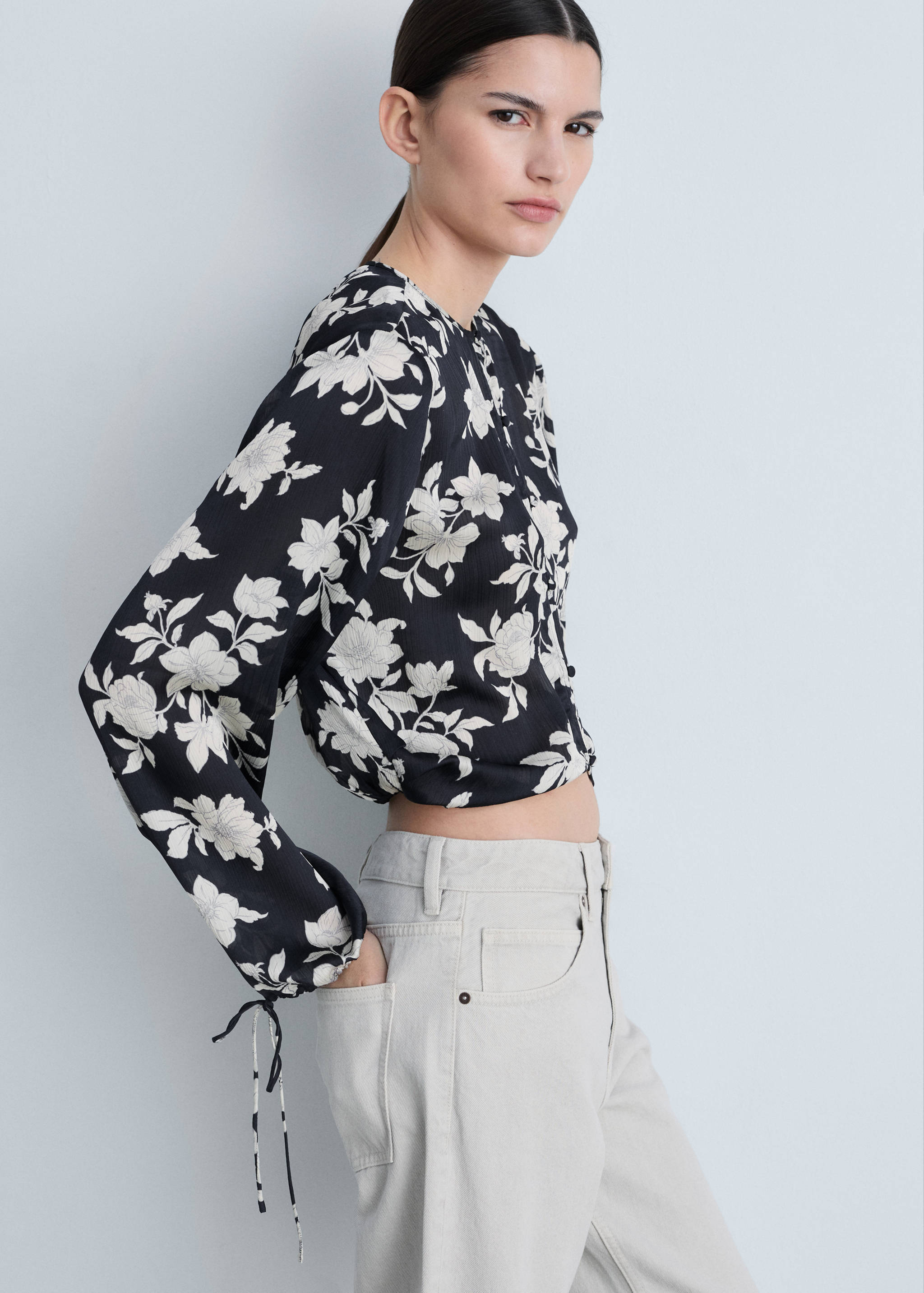 Floral print blouse - Medium plane