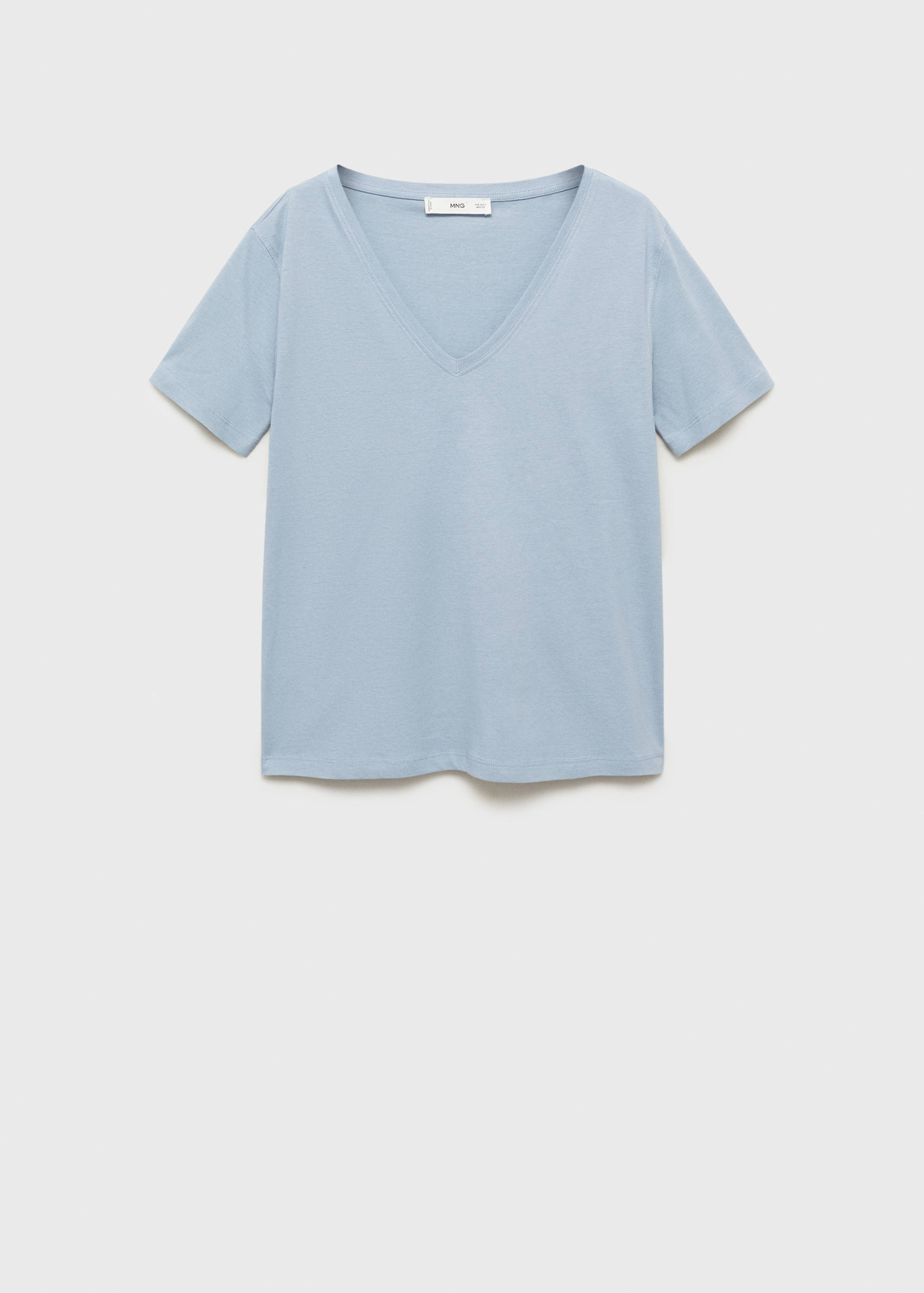 V-neck cotton T-shirt - Article without model