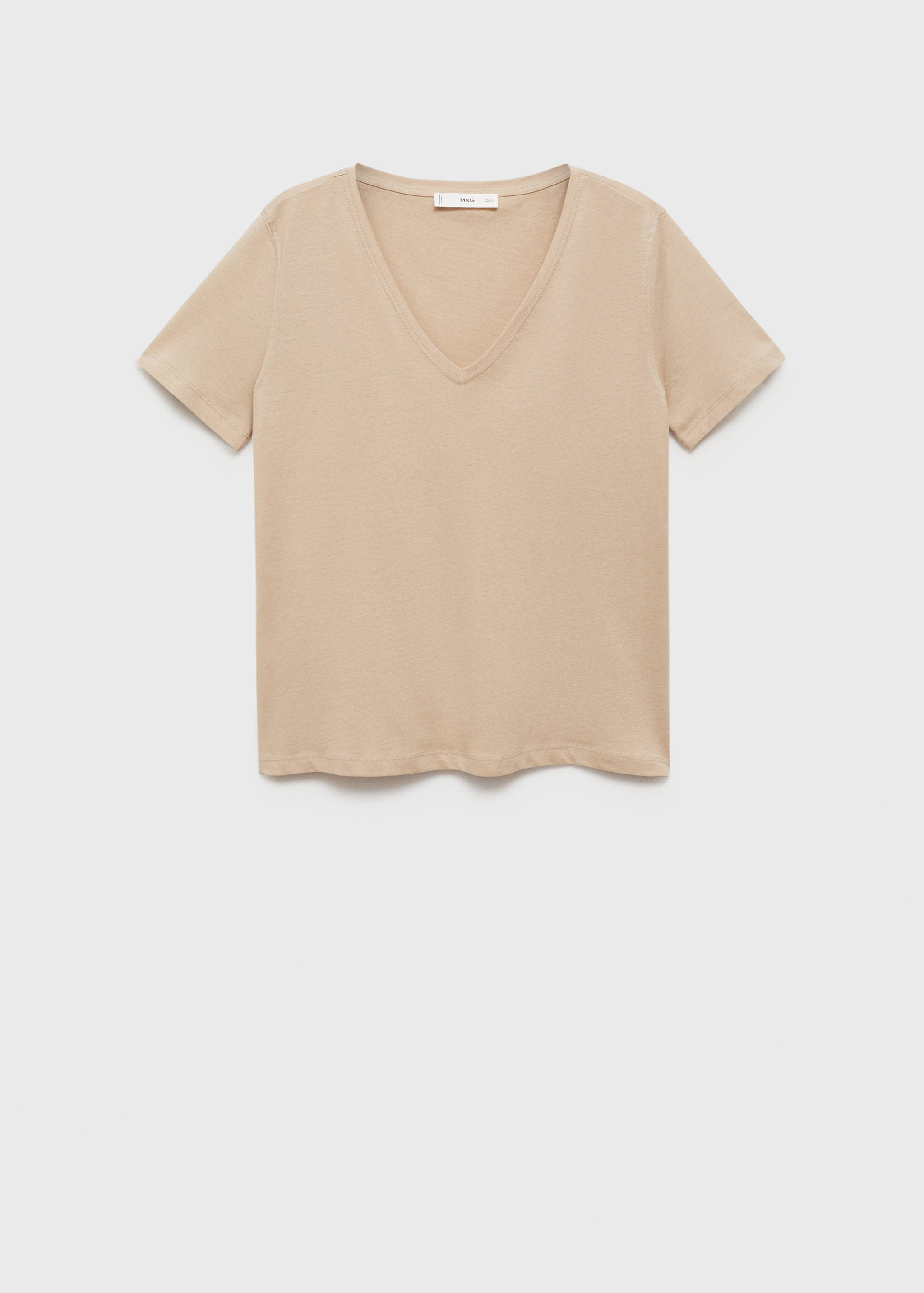 V-neck cotton T-shirt - Article without model
