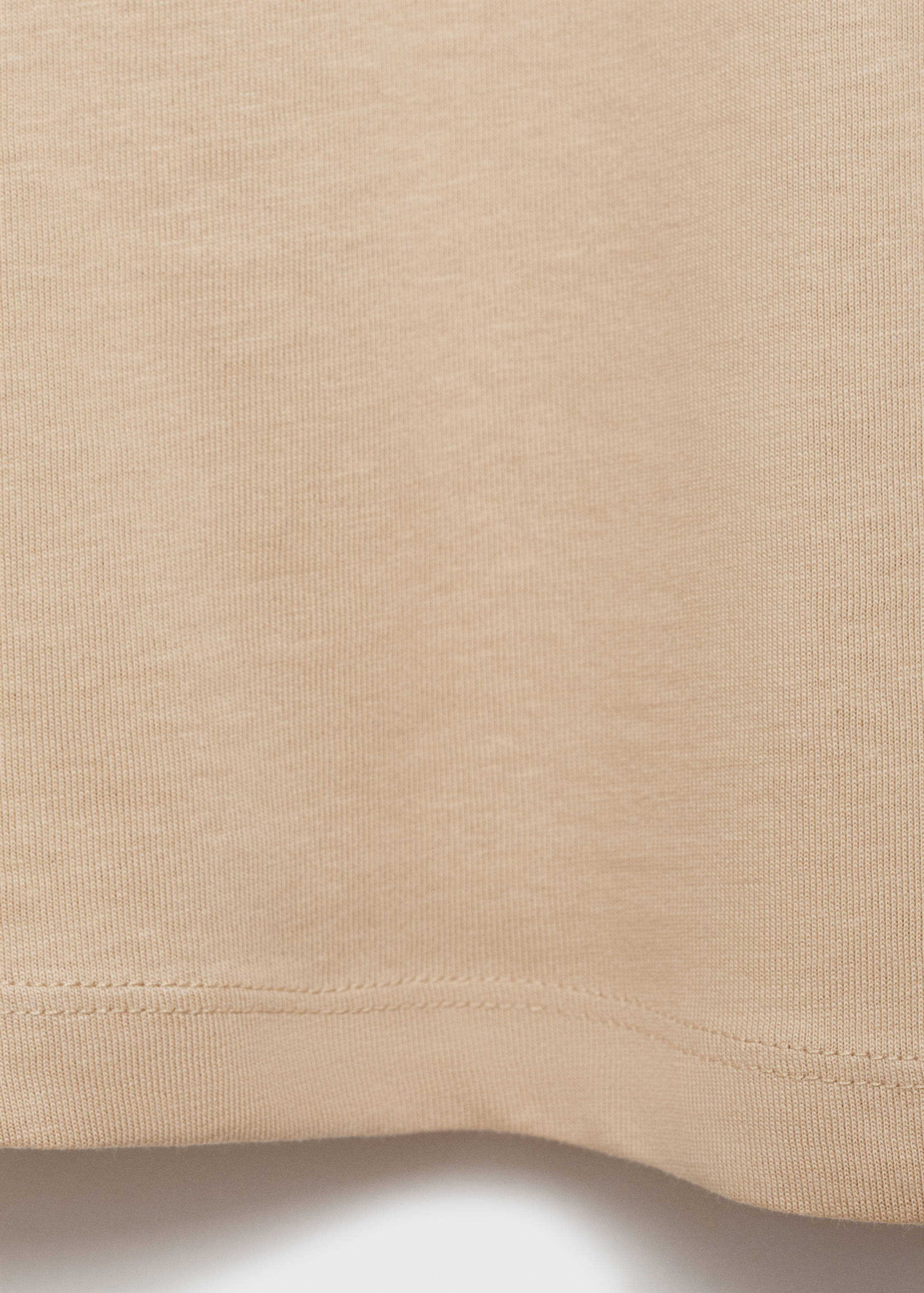 V-neck cotton T-shirt - Details of the article 0