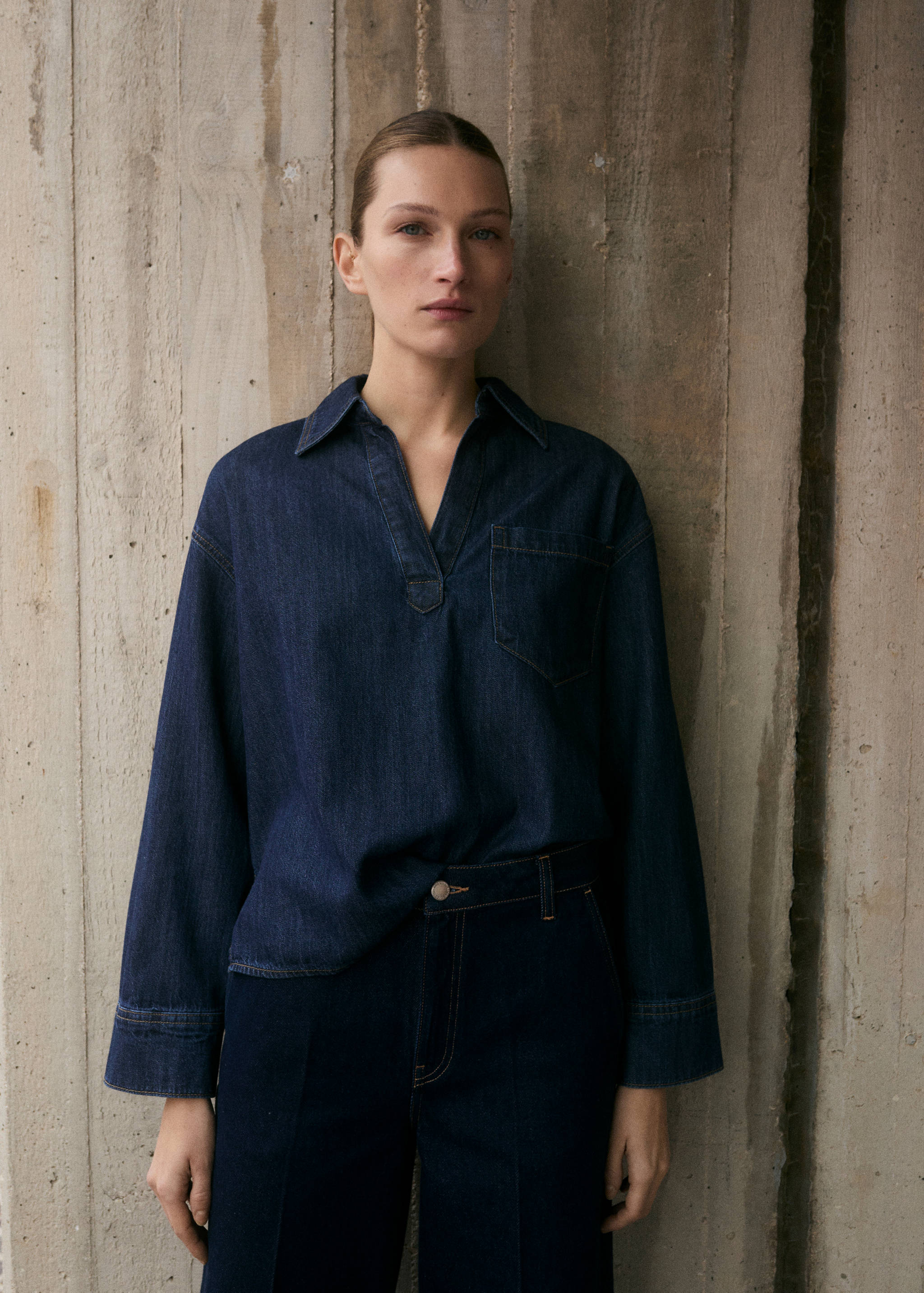 Denim cotton shirt - Medium plane