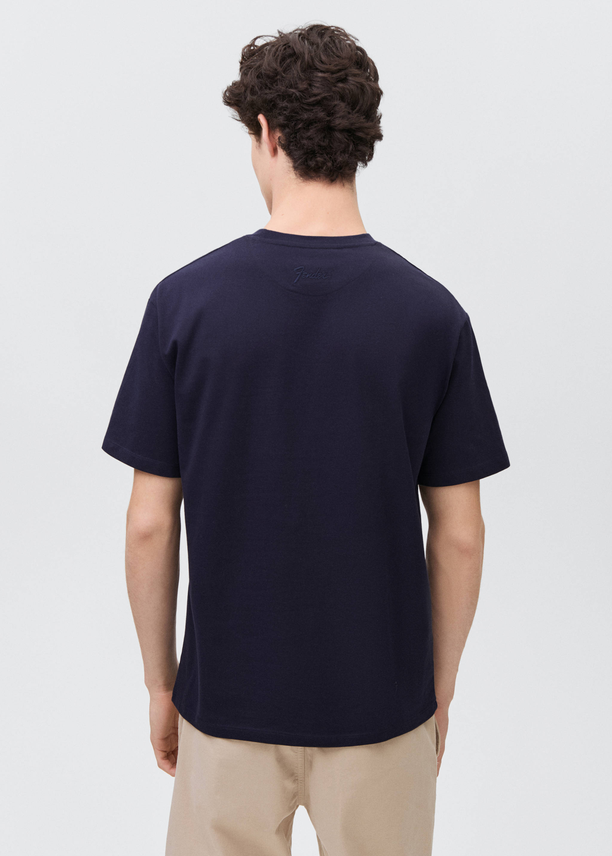 Kurzärmliges Print-T-Shirt - Rückseite des Artikels