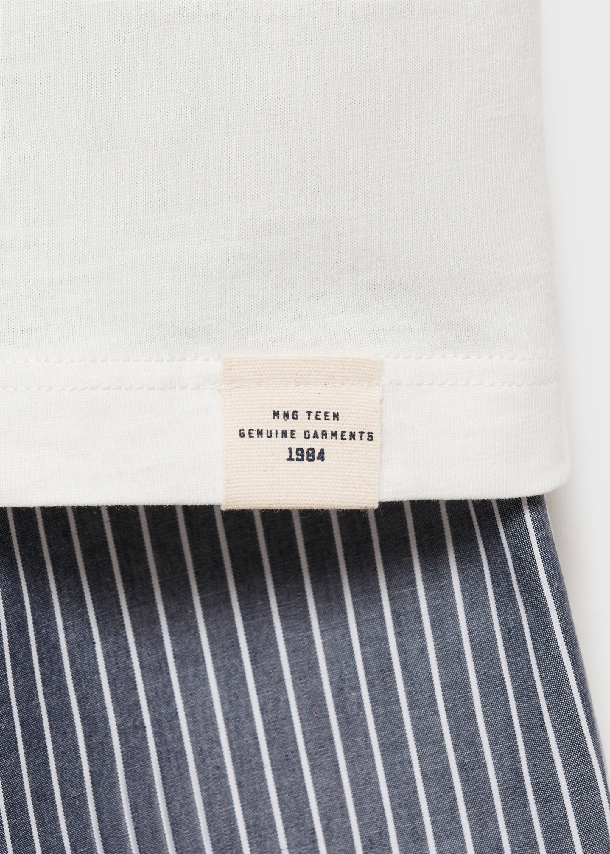 Striped cotton short pyjamas - Details of the article 8
