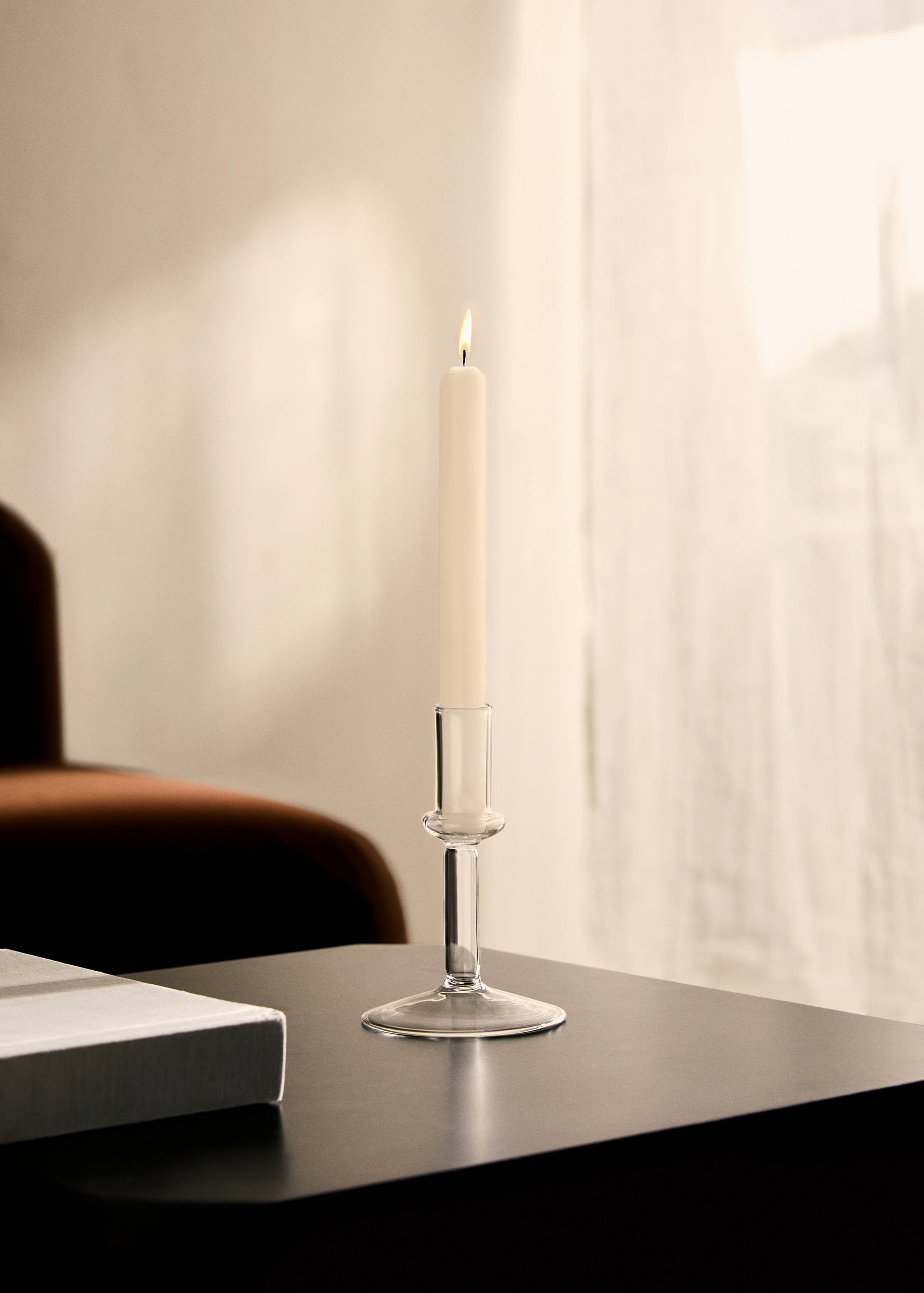 Kleiner Kerzenständer aus Borosilikat - Allgemeine Ansicht