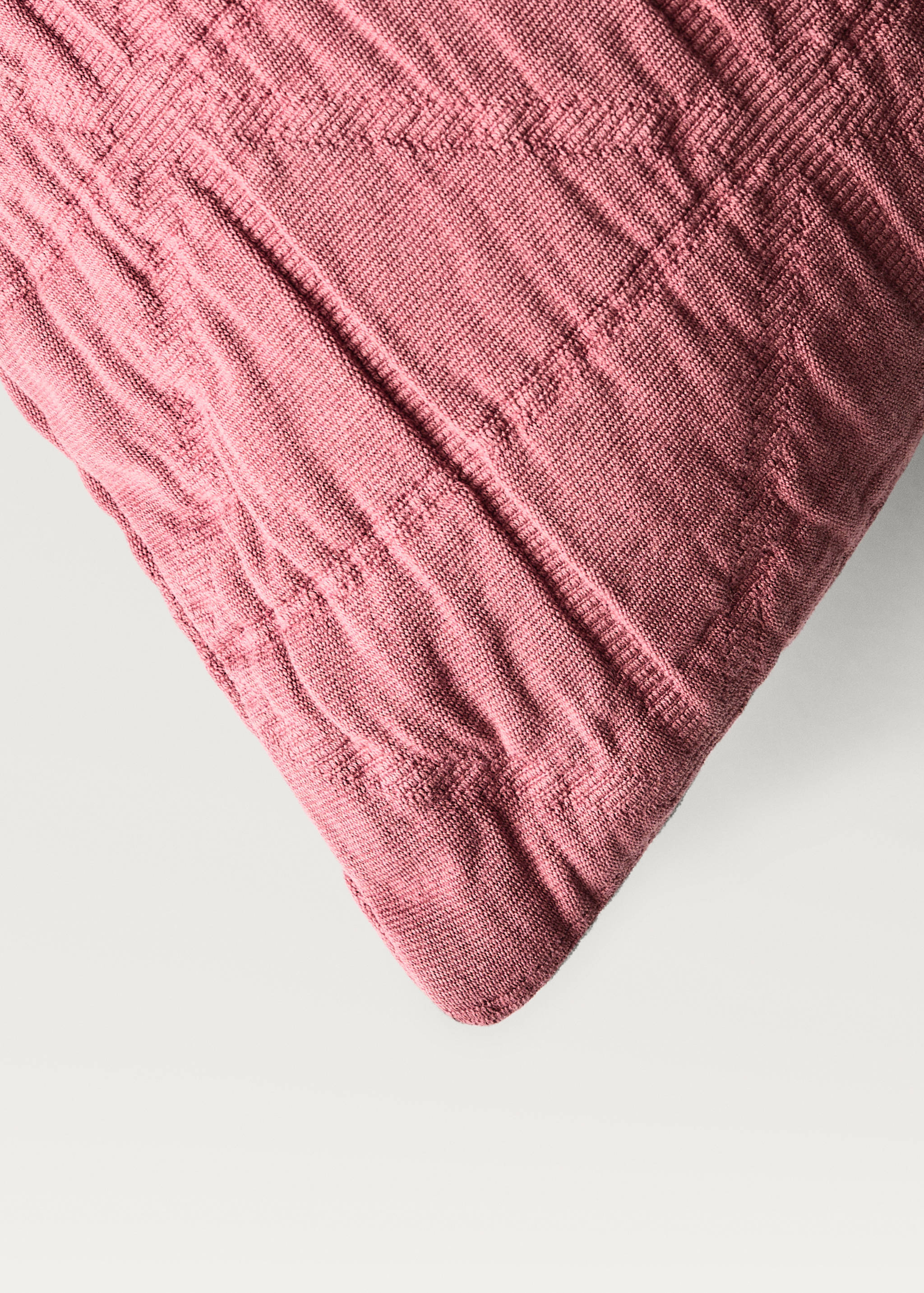 Children's cotton jacquard garment-dyed rhombus cushion cover 40x40 cm - Details of the article 2
