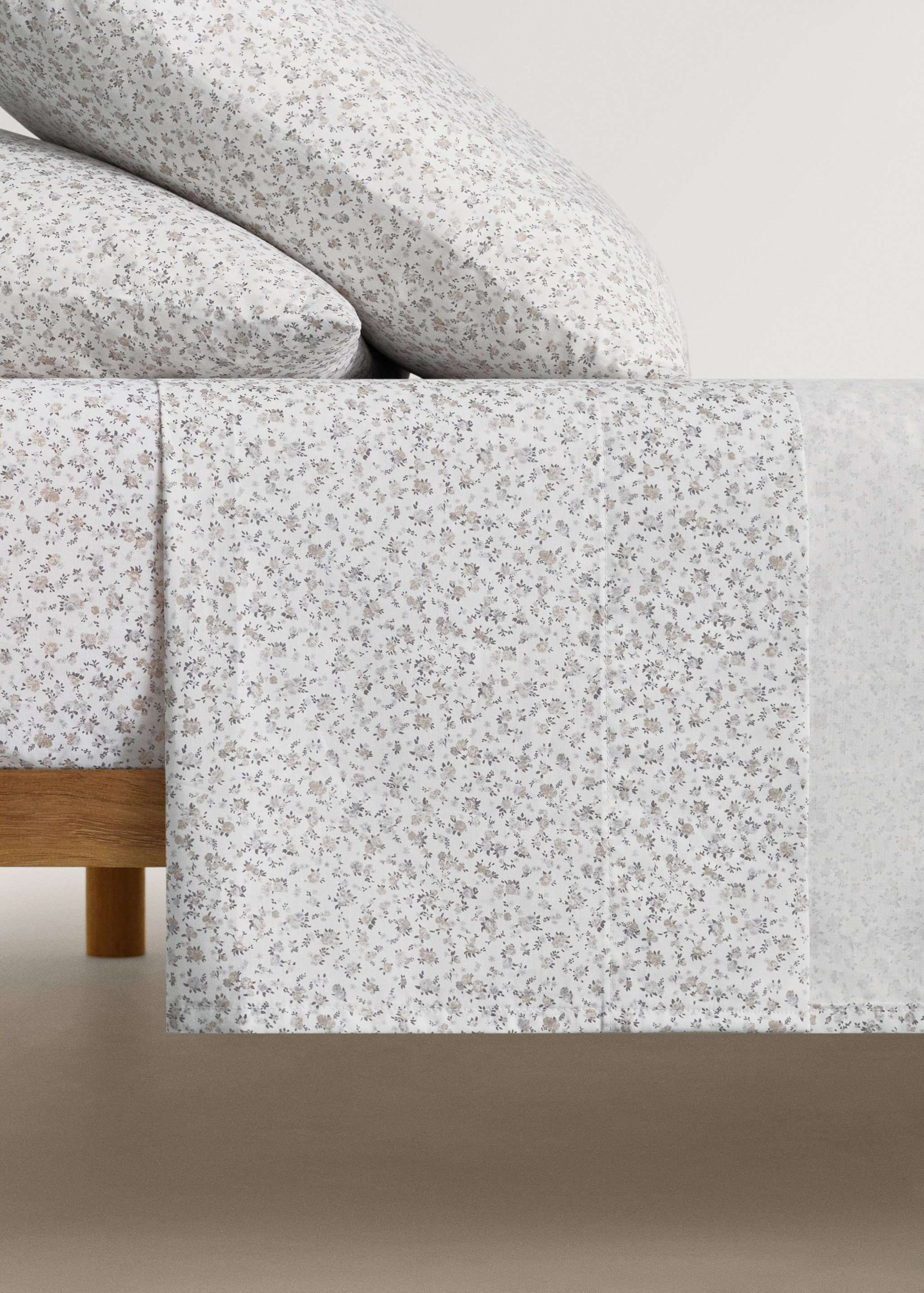 Bedrukt bovenlaken van perkalkatoen voor kinderbed 90 cm - Artikel zonder model