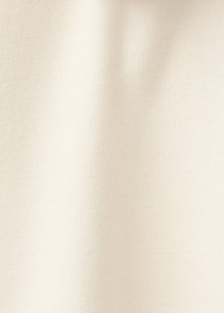 Short-sleeved wool-blend sweater — Ecru