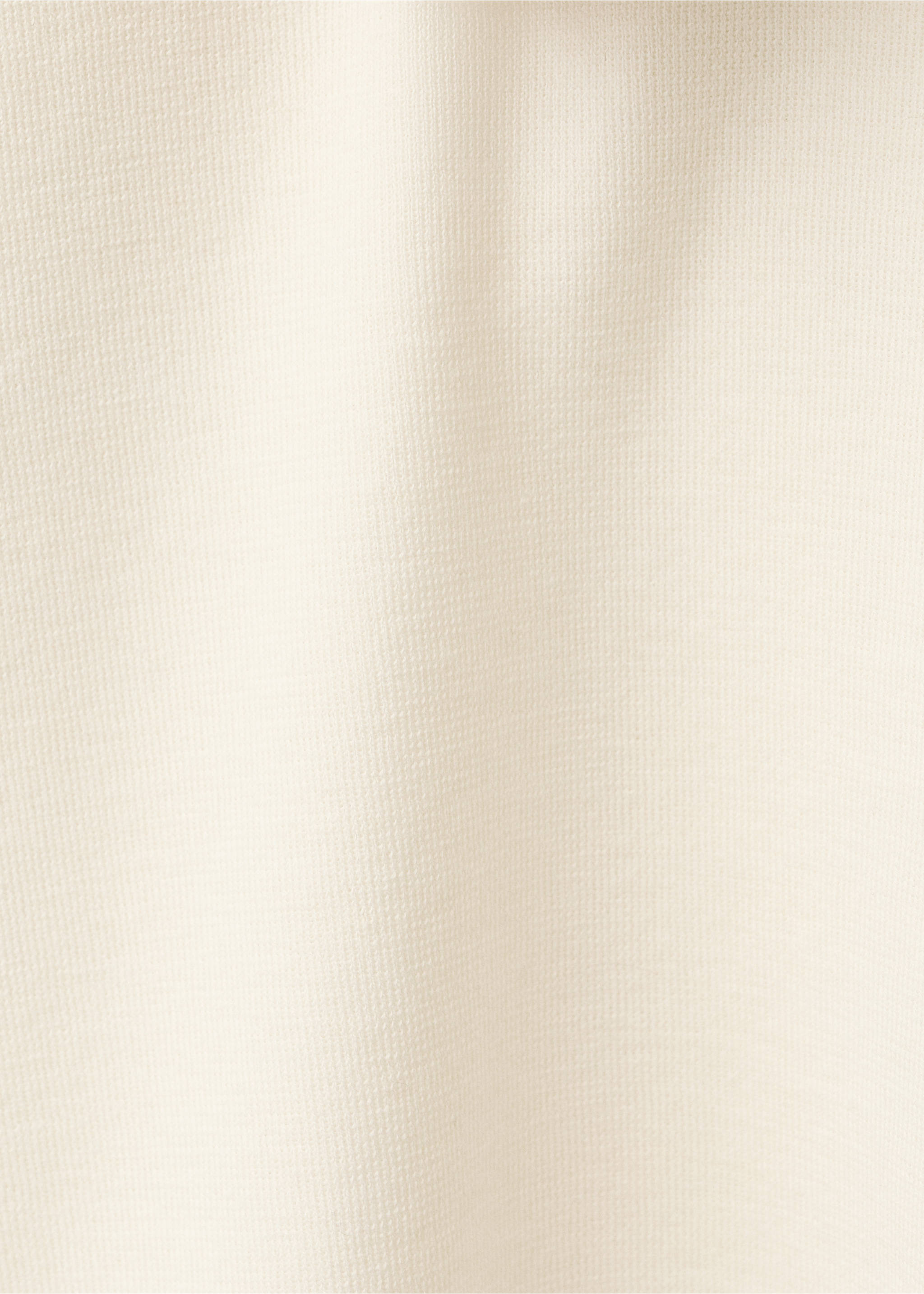 Short-sleeved wool-blend sweater - Details of the article 8, Ecru. Ref: 87044089-00.