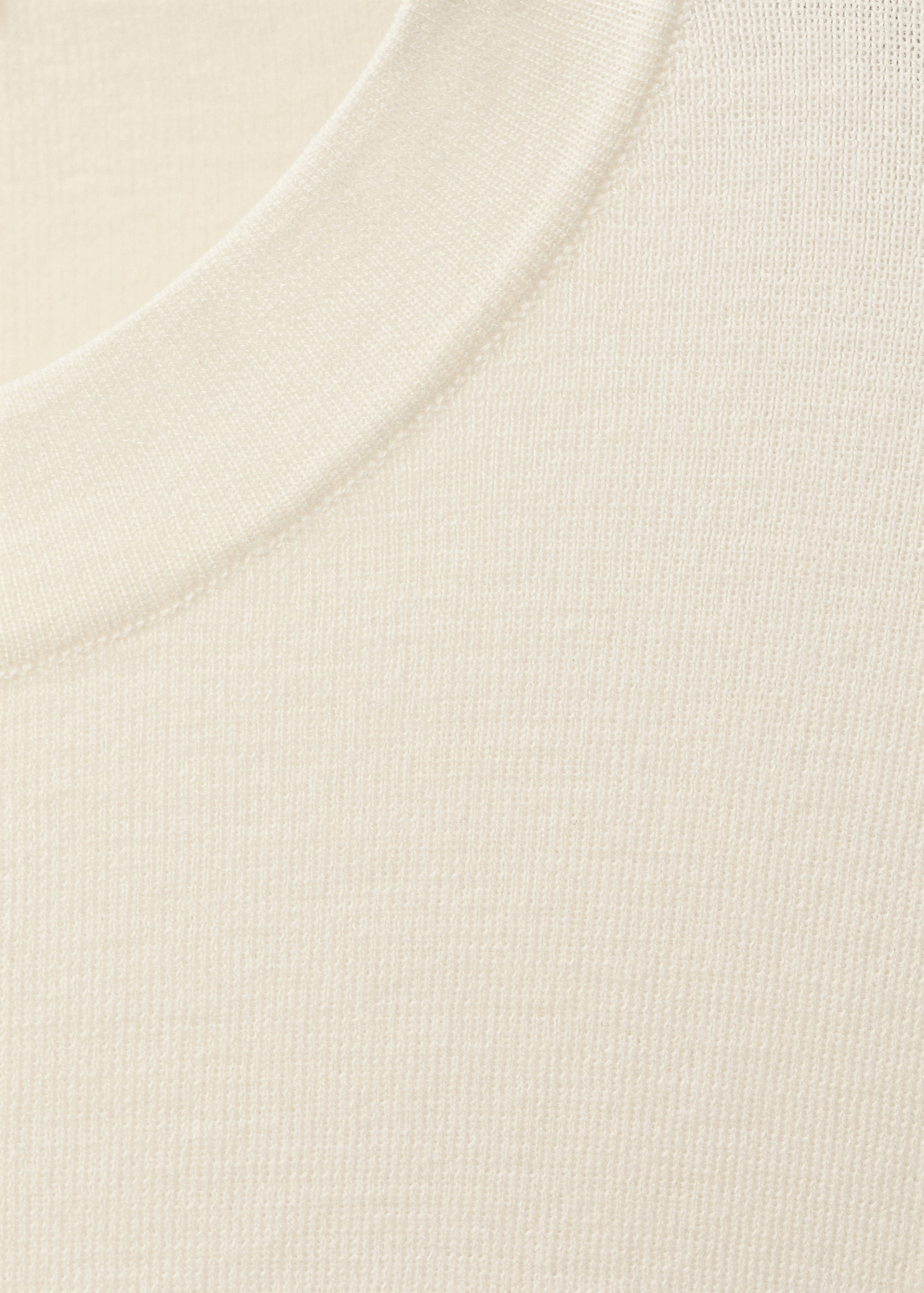 Short-sleeved wool-blend sweater - Details of the article 0