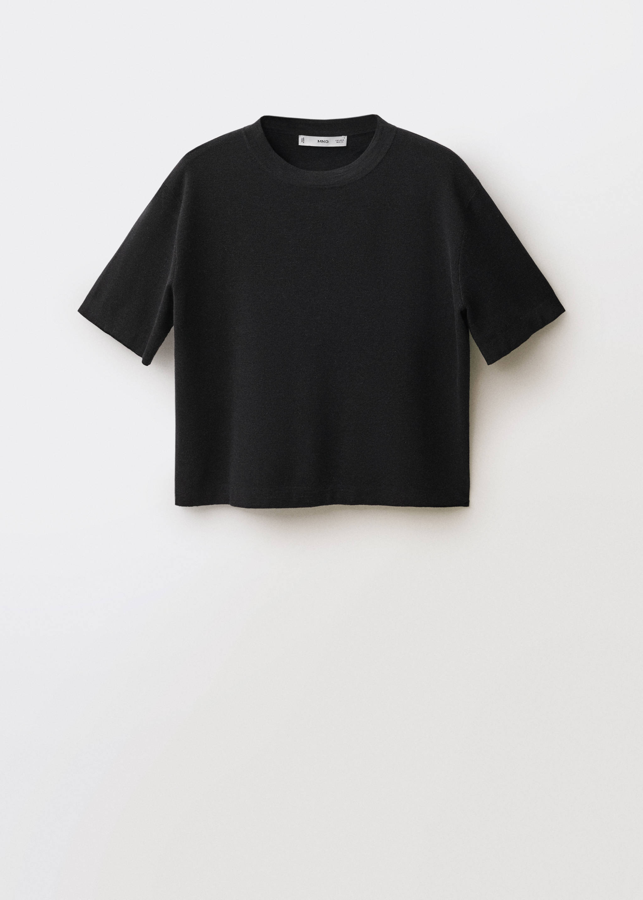 Sweter z krótkim rękawem z mieszanki wełny - Artykuł bez modela/modelki