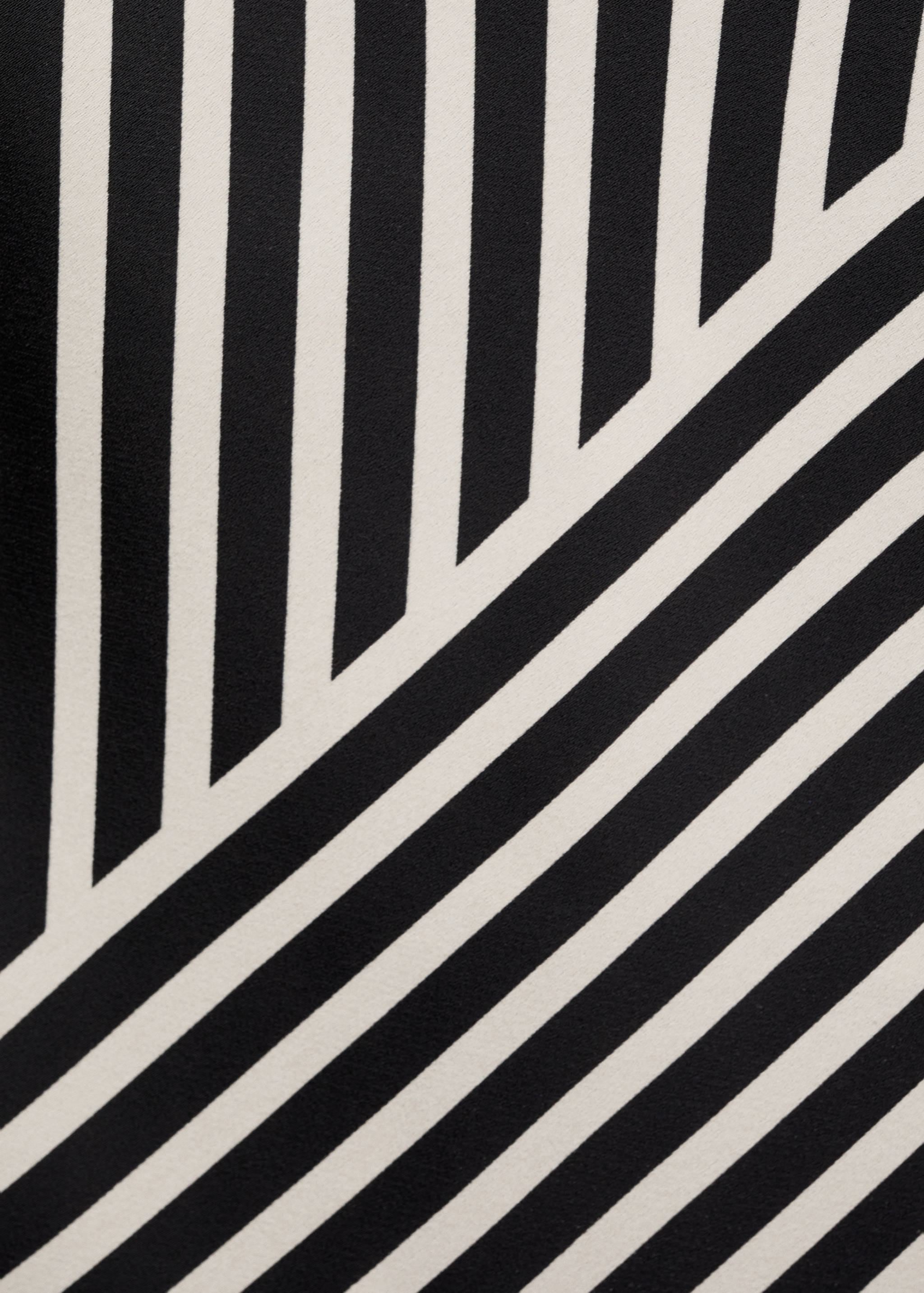 Striped perkins-neck blouse - Details of the article 0