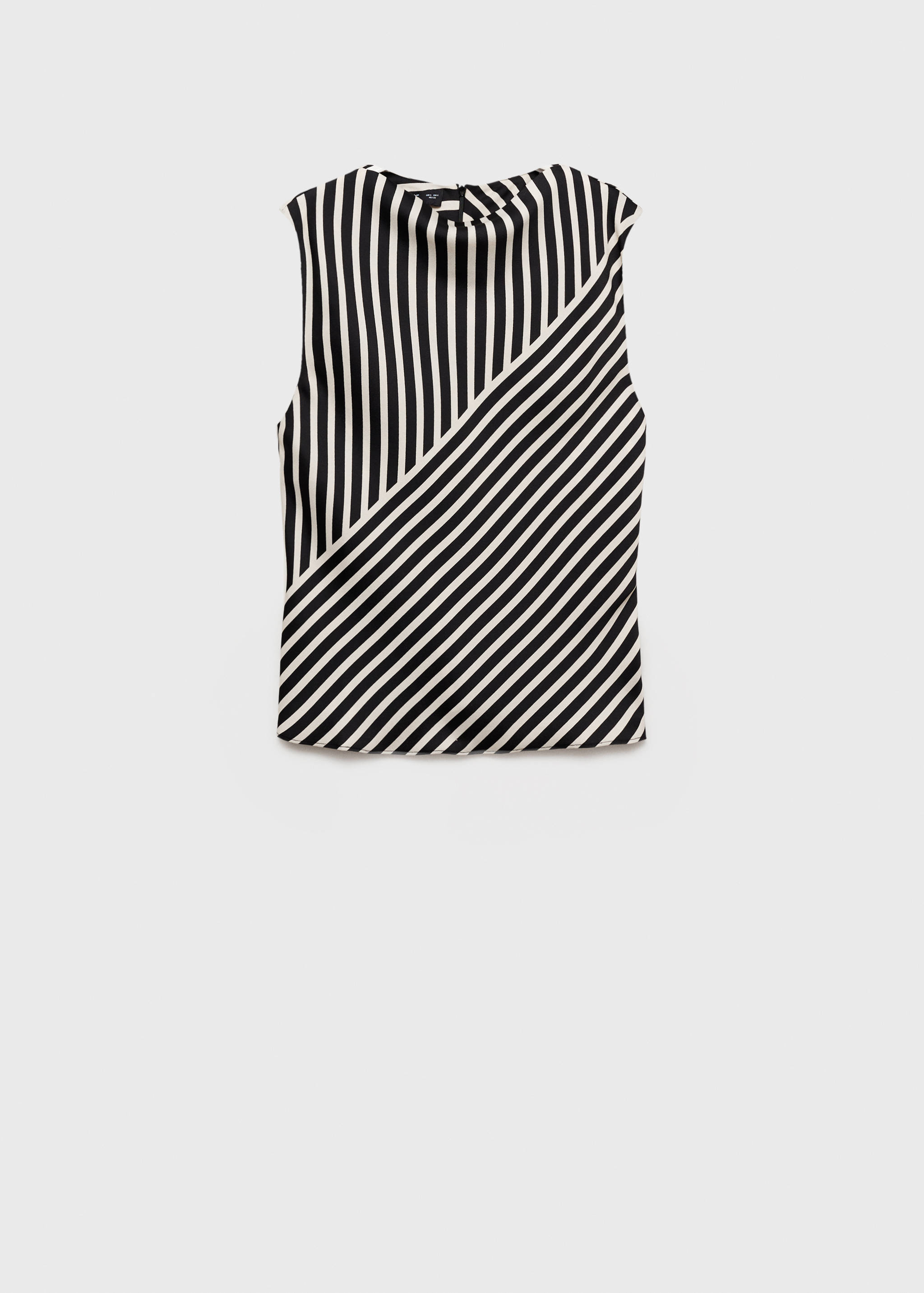 Striped perkins-neck blouse - Article without model