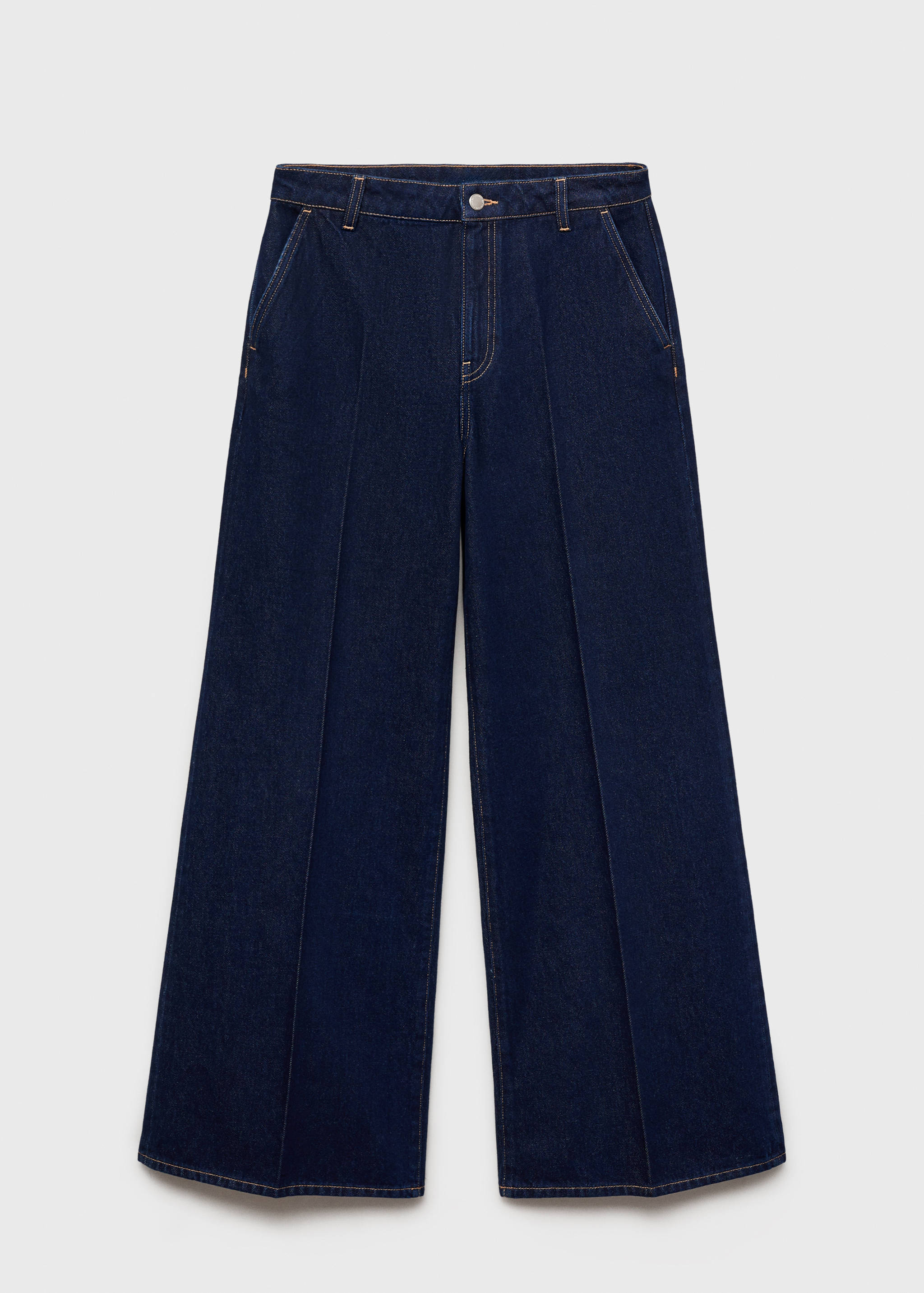 High-rise wide leg rinse-wash jeans - Article without model